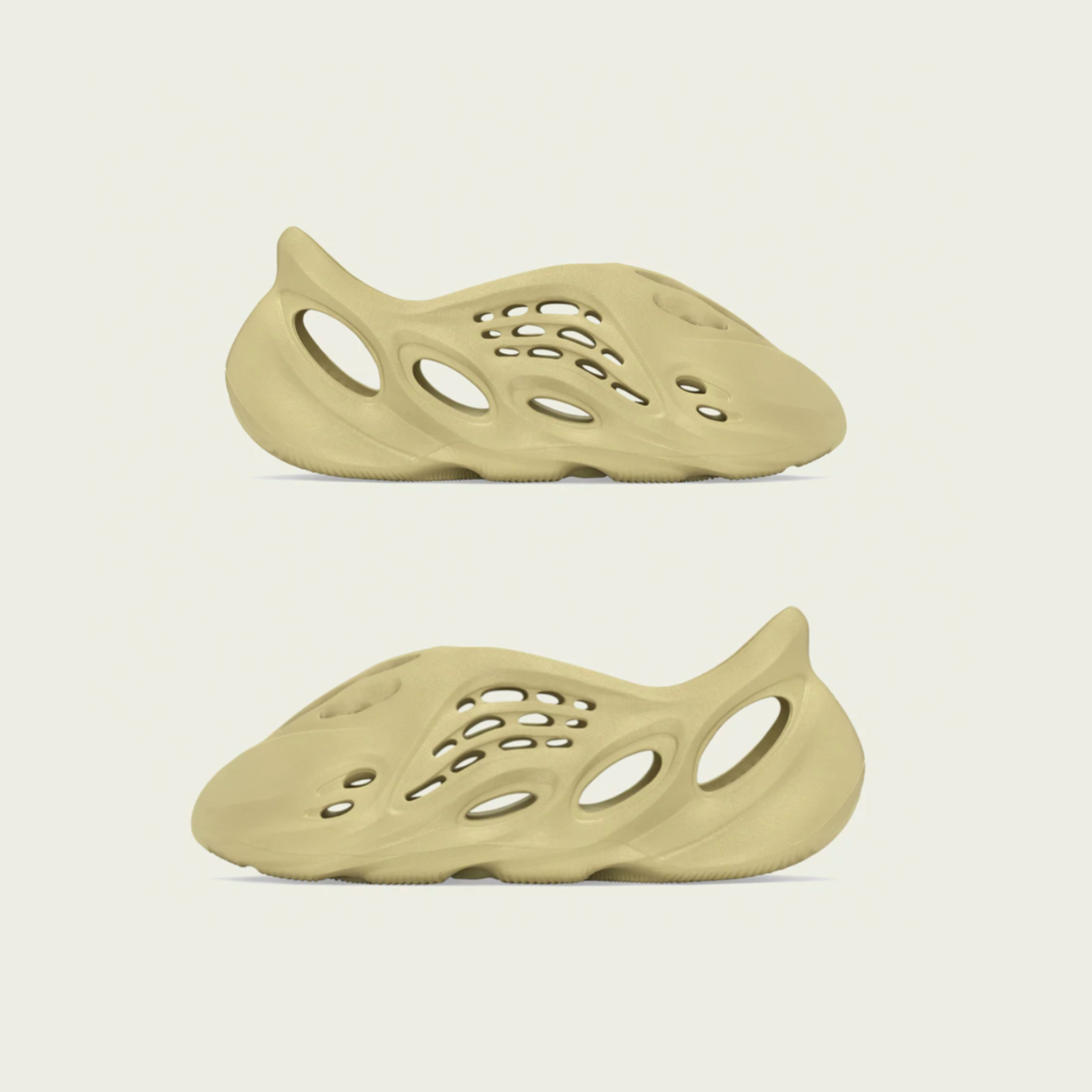 Adidas Yeezy Foam RNNR Sulfur, (Infant) Adidas Yeezy Foam RNNR Sulfur 착용 스타일 - 2