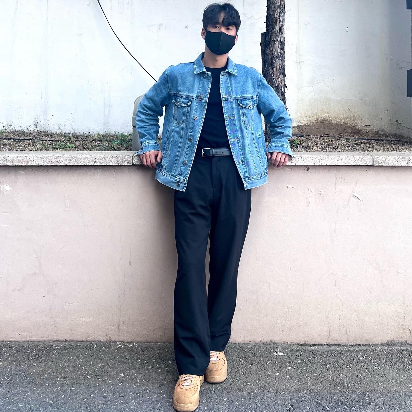 Nike x Supreme Air Force 1 Low Flax 착용 스타일 - 1