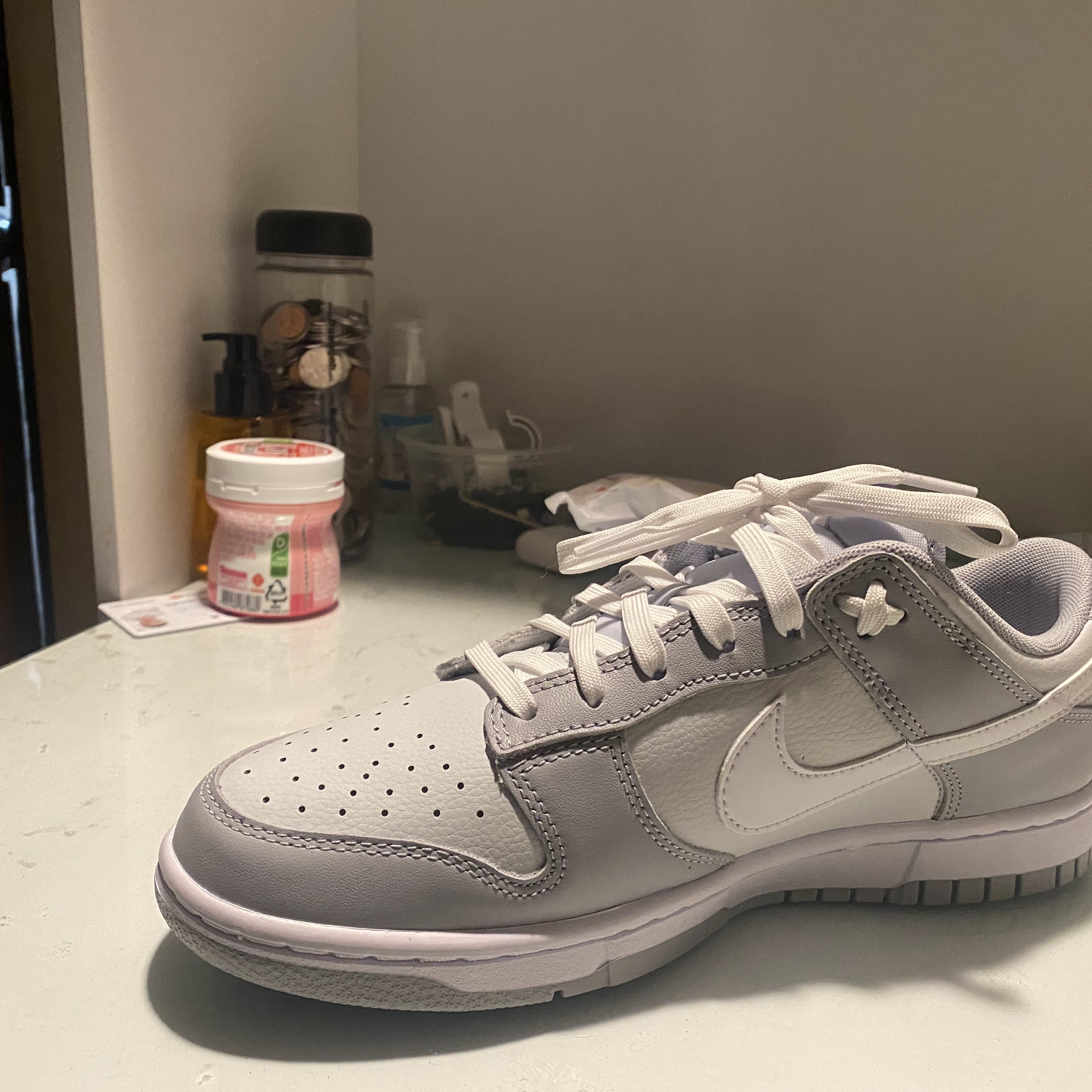 Nike Dunk Low Retro Wolf Grey 착용 스타일