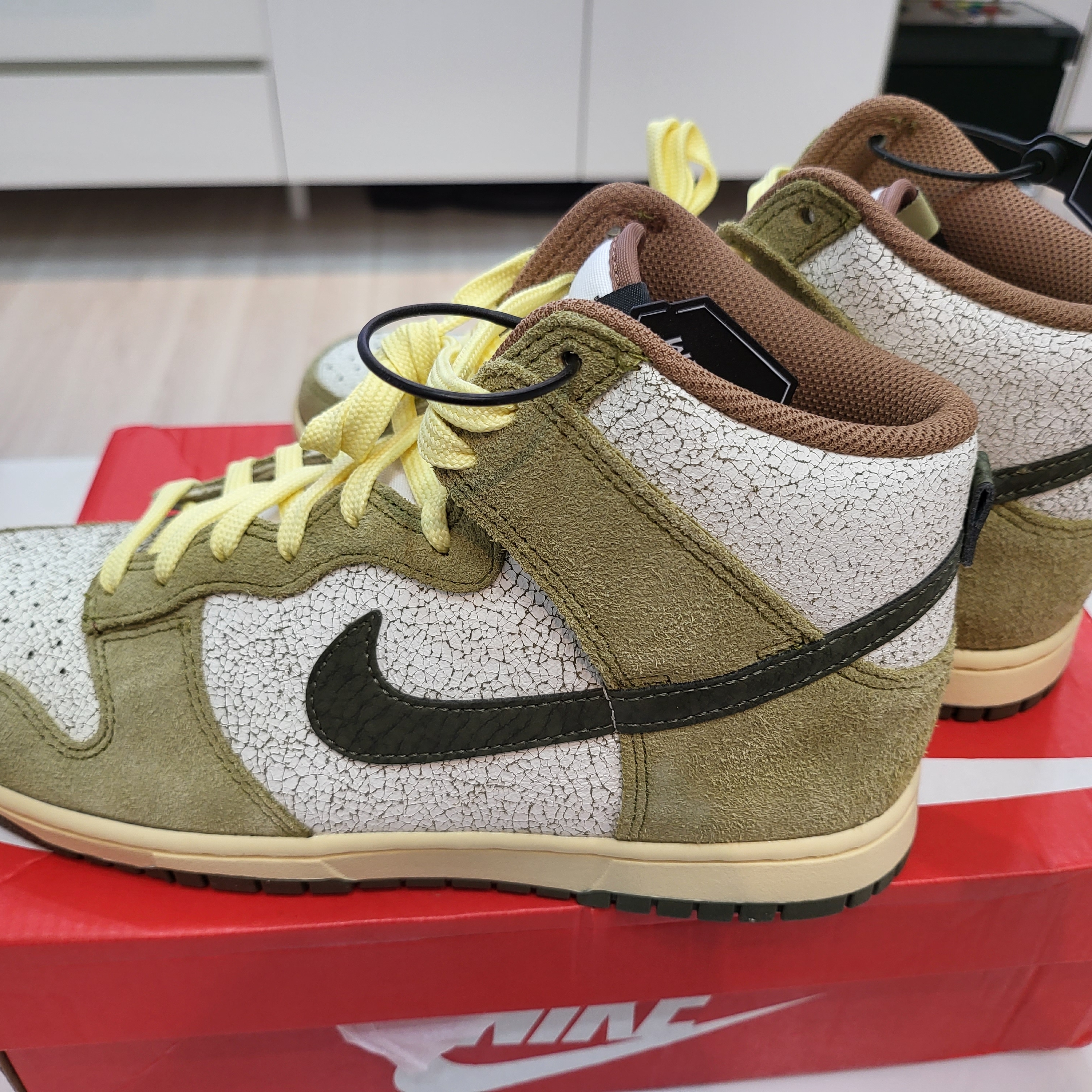 Nike Dunk High Re-Raw Coriander 착용 스타일 - 2