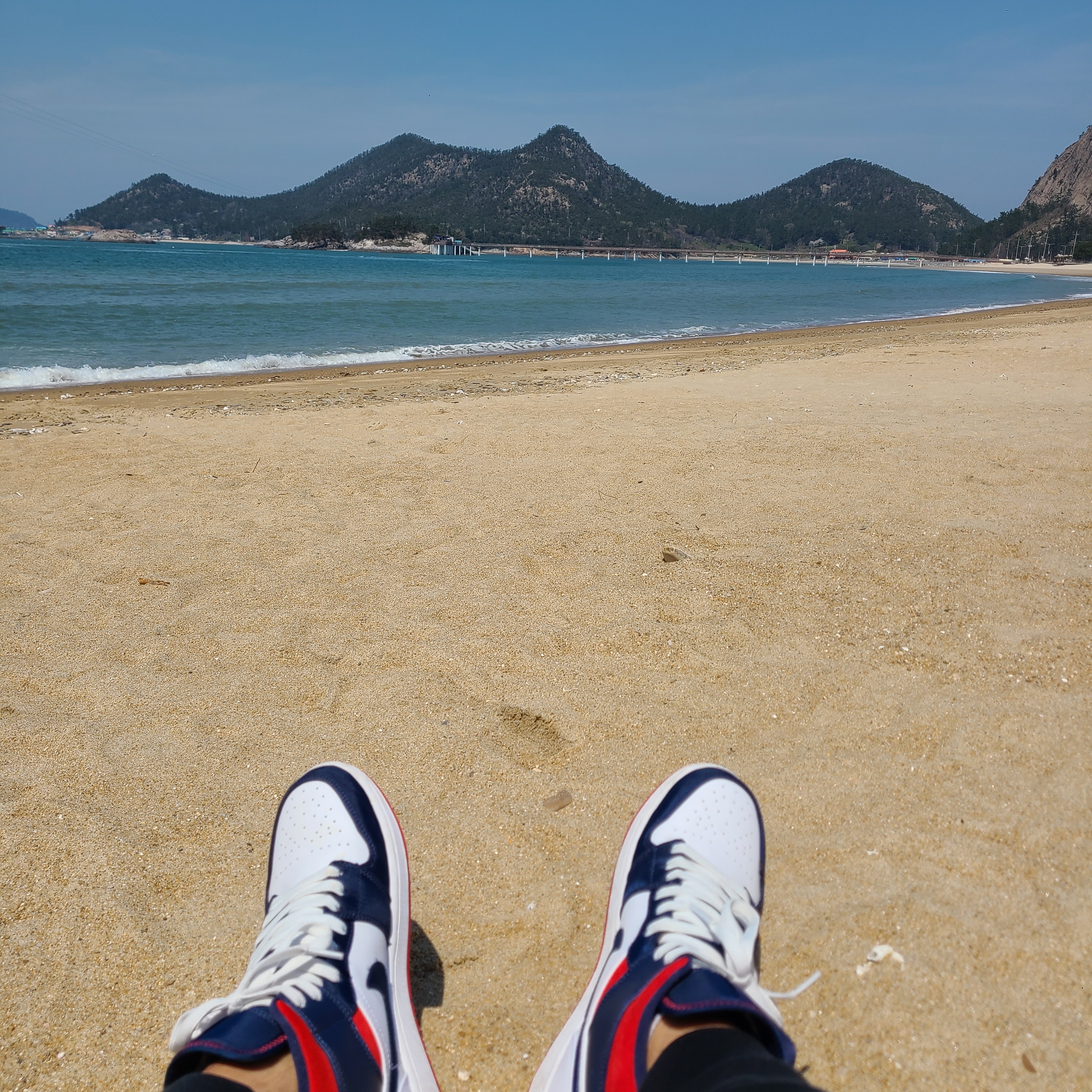 Jordan 1 Mid SE USA 착용 스타일