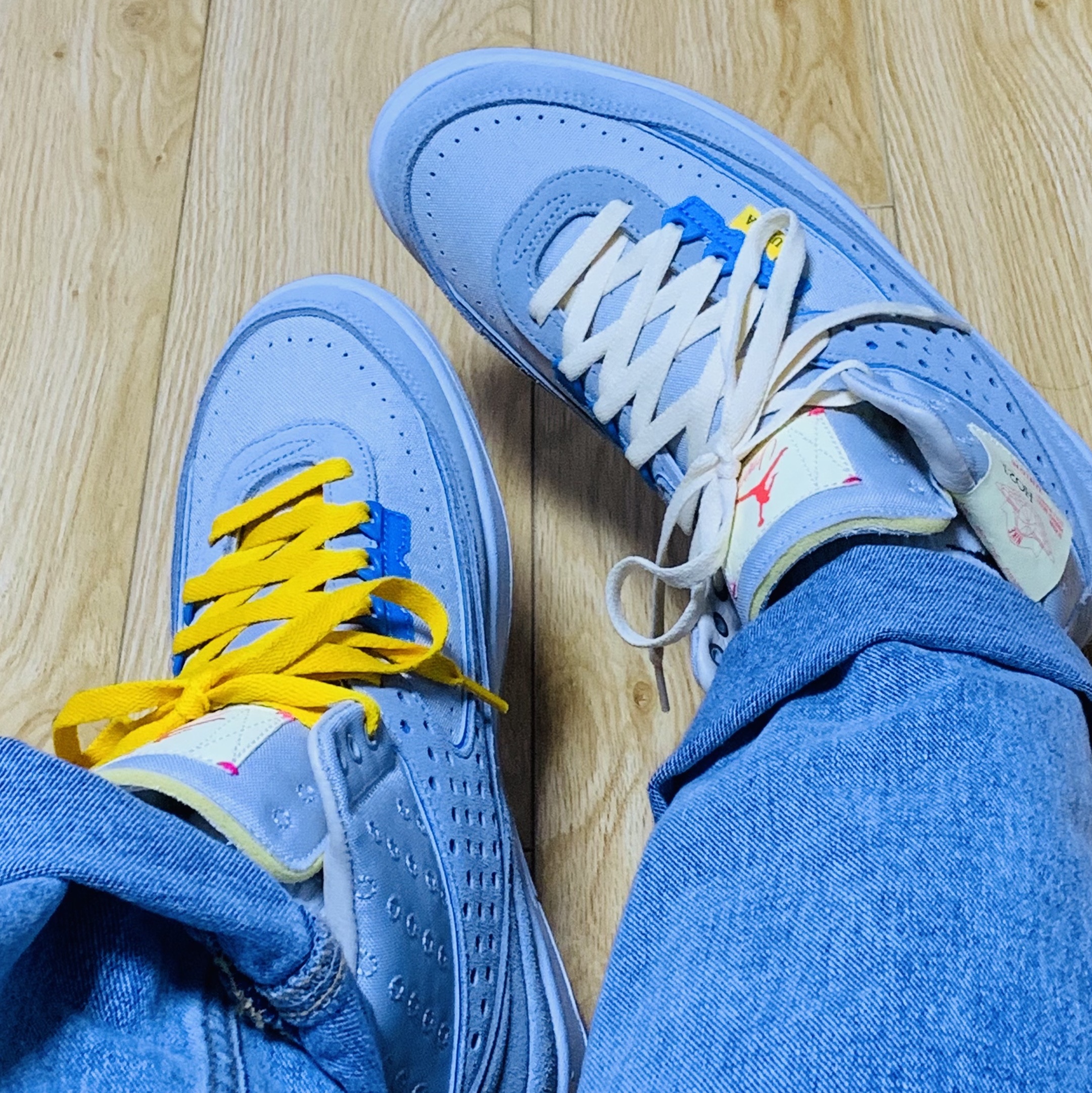 Jordan 2 x Union Retro SP Grey Fog 착용 스타일 - 1