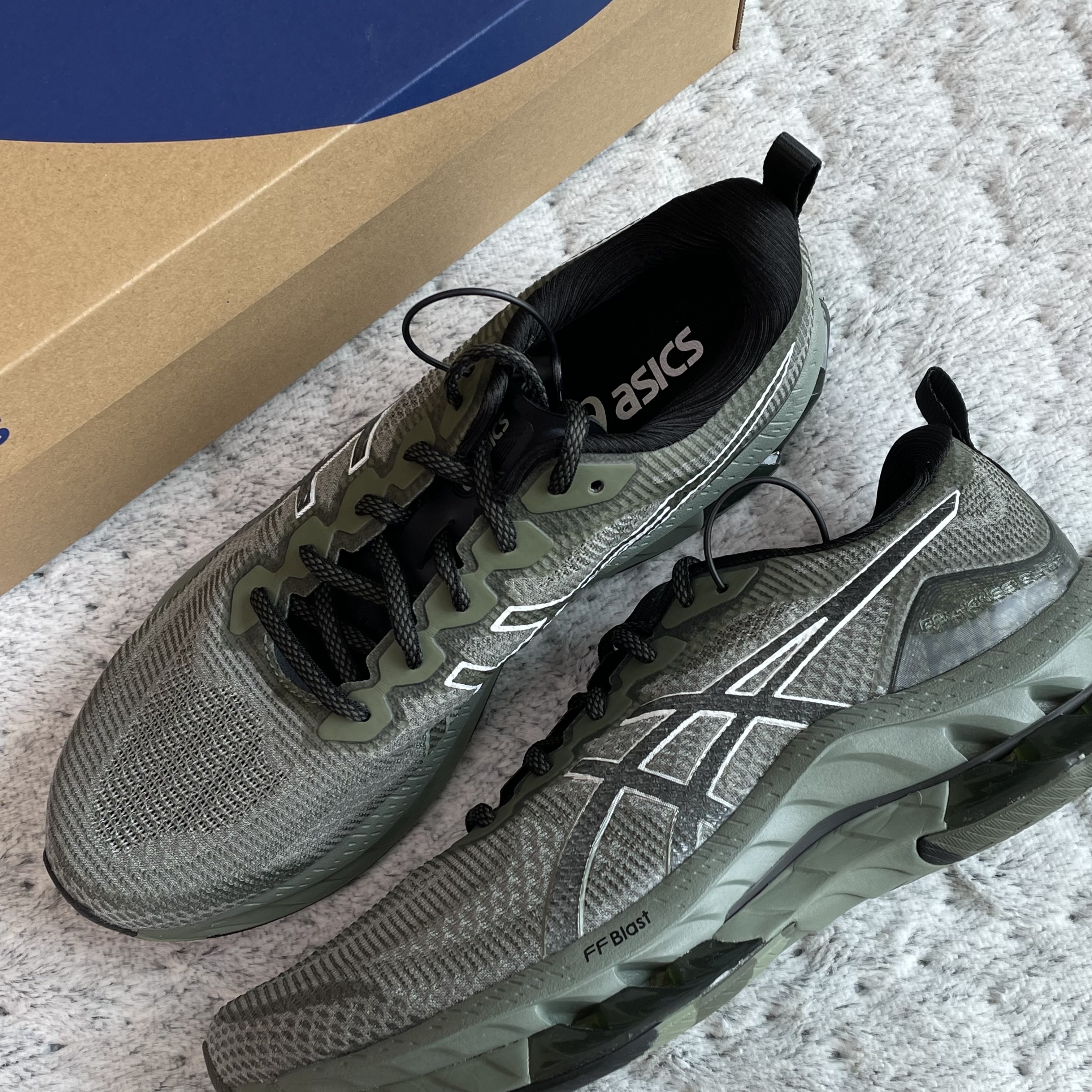 Asics Gel-Kinsei Blast LE Linchen Green White 착용 스타일 - 1