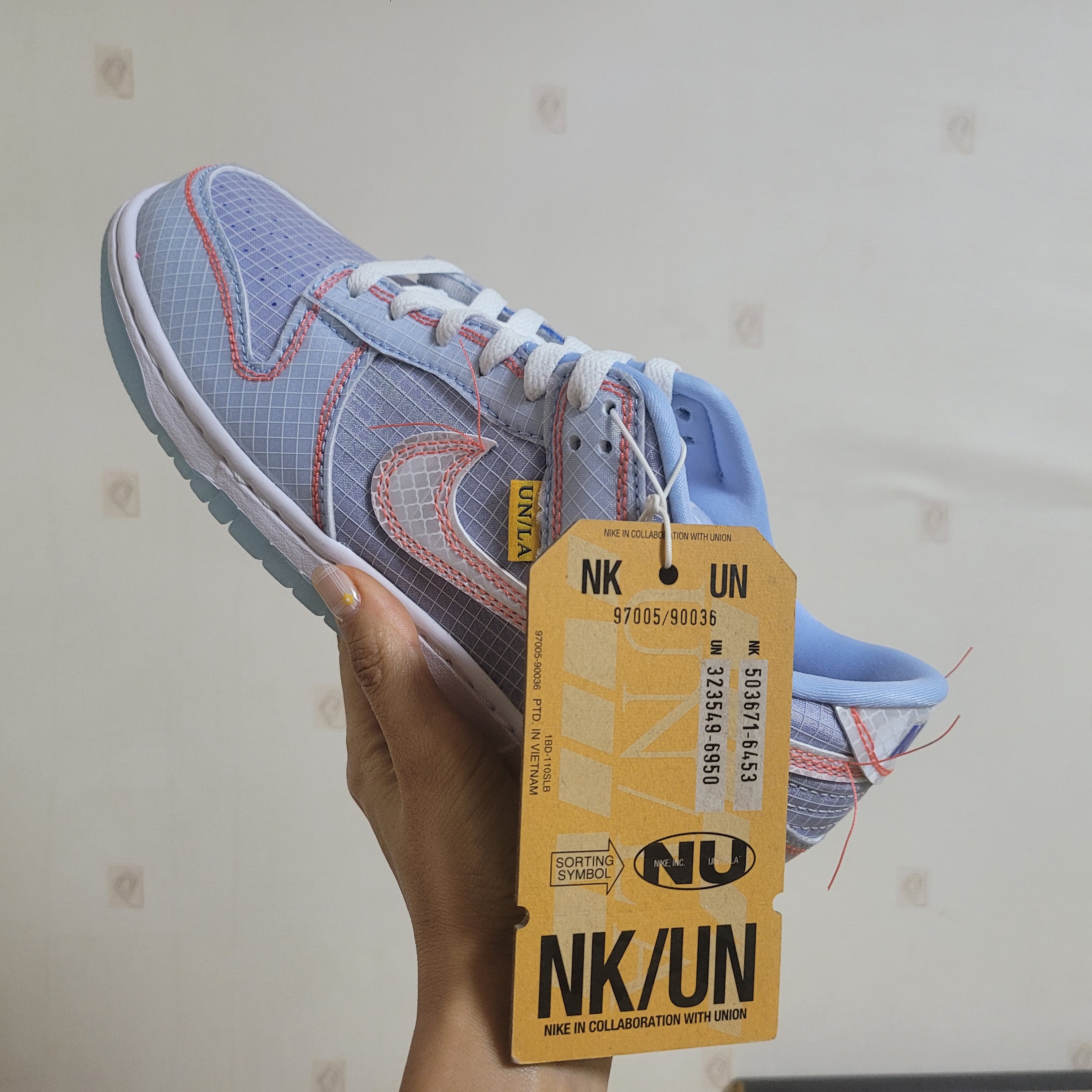 Nike x Union Dunk Low Passport Pack Argon 착용 스타일 - 1