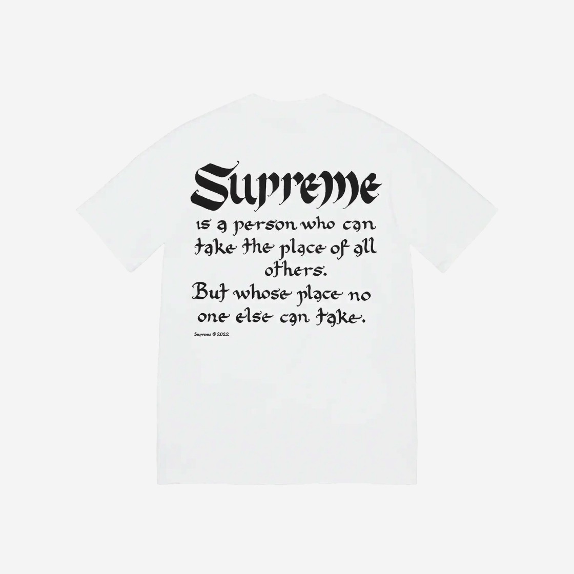 Supreme Person T-Shirt White - 22SS 상세 이미지 1