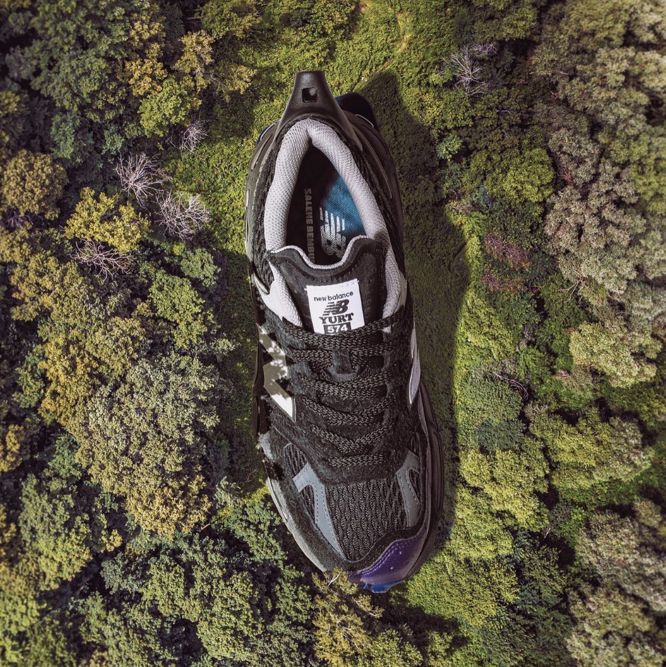 New Balance x Salehe Bembury 574 Yurt Pink Blue, New Balance x Salehe Bembury 574 Yurt Black 착용 스타일 - 4