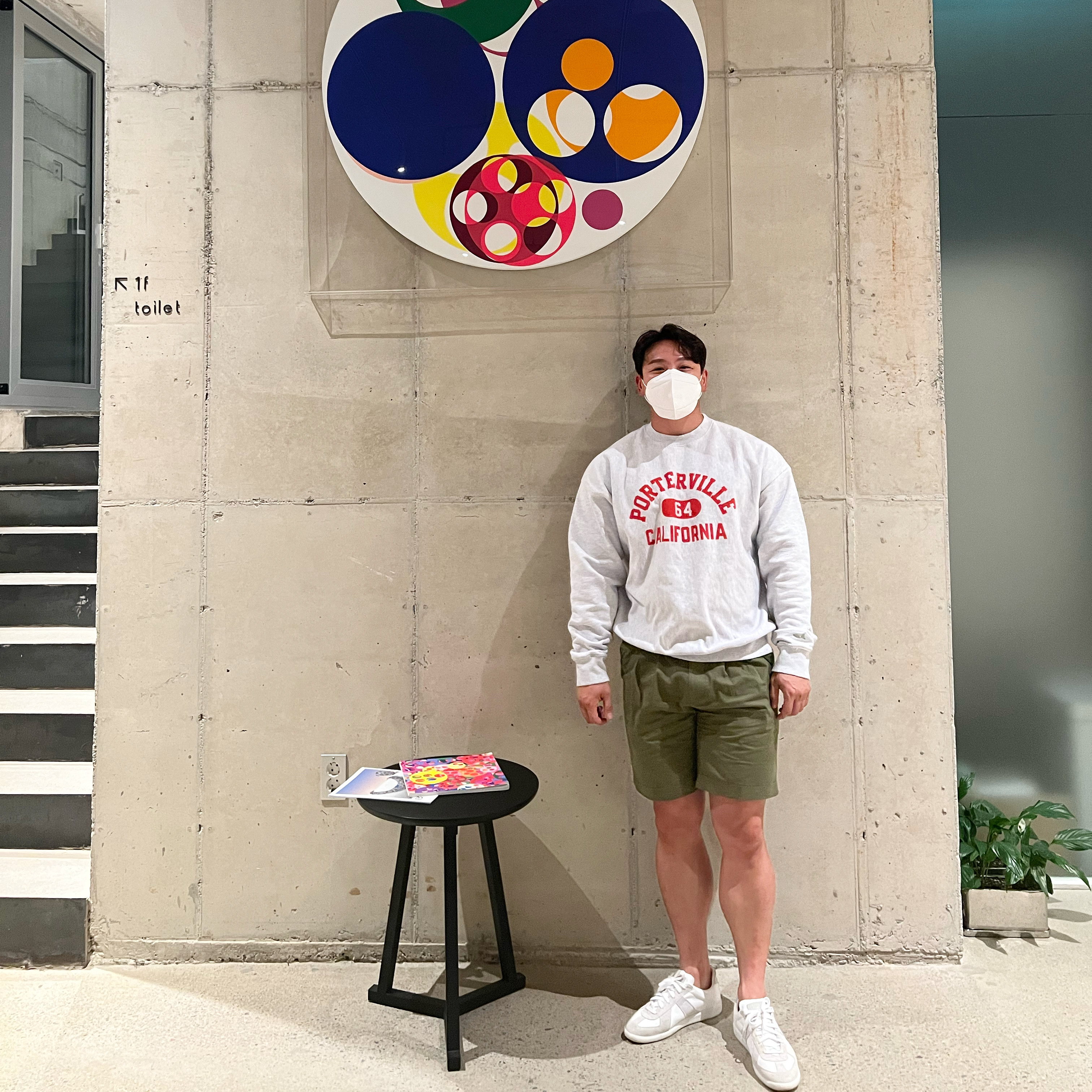 Maison Margiela Calfskin Replica Sneakers White 착용 스타일