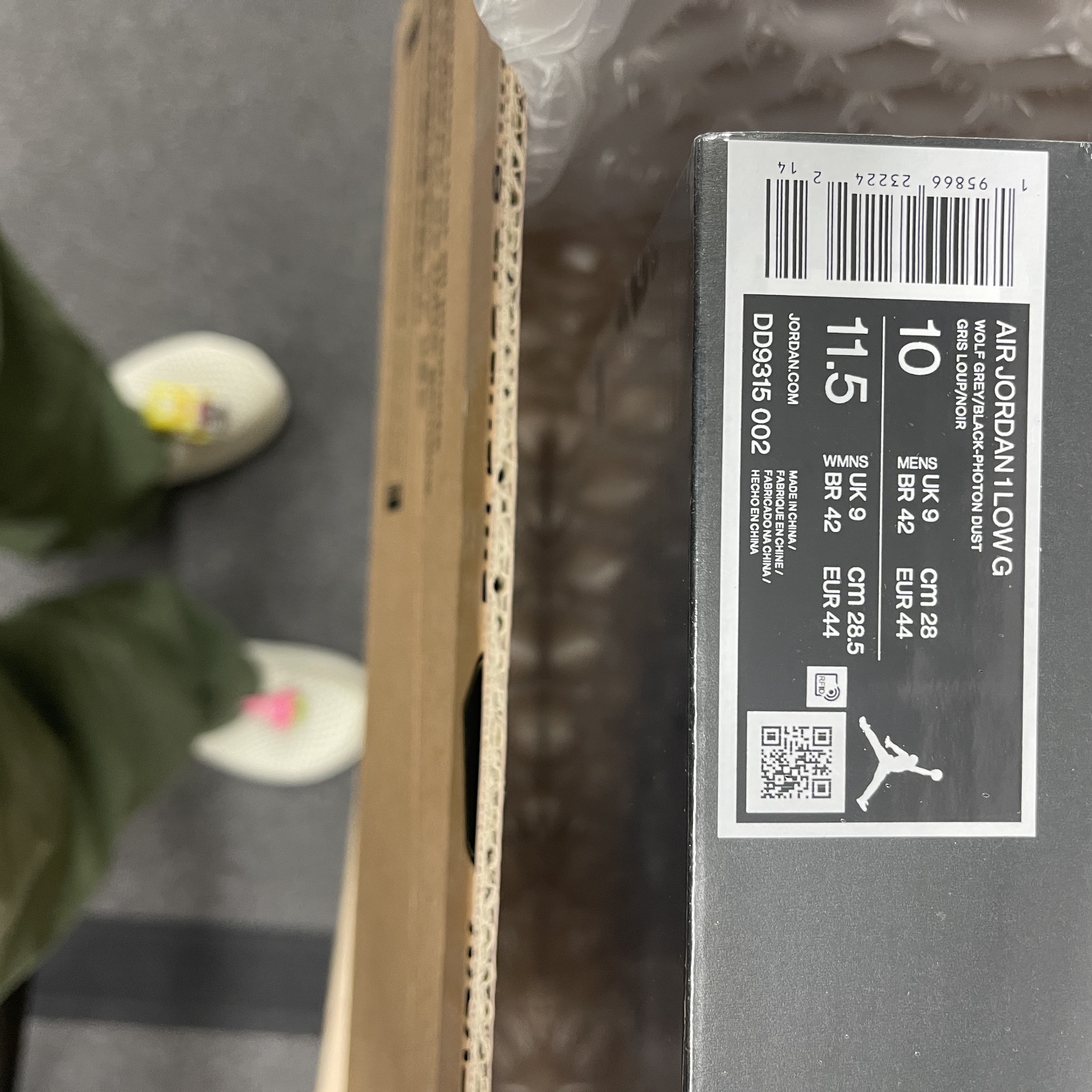 Jordan 1 Low Golf Wolf Grey 착용 스타일 - 1