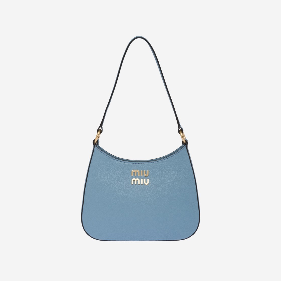 Miu Miu Madras Leather Shoulder Bag Astral Blue 상세 이미지 1