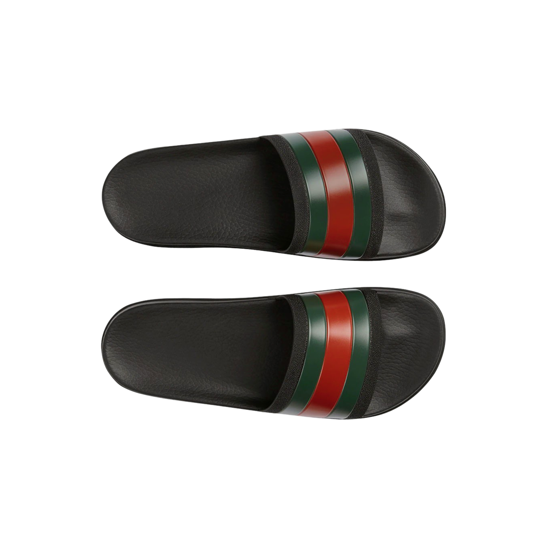 구찌 웹 러버 슬라이드 샌들 블랙(Gucci Web Rubber Slide Sandal Black) - 2