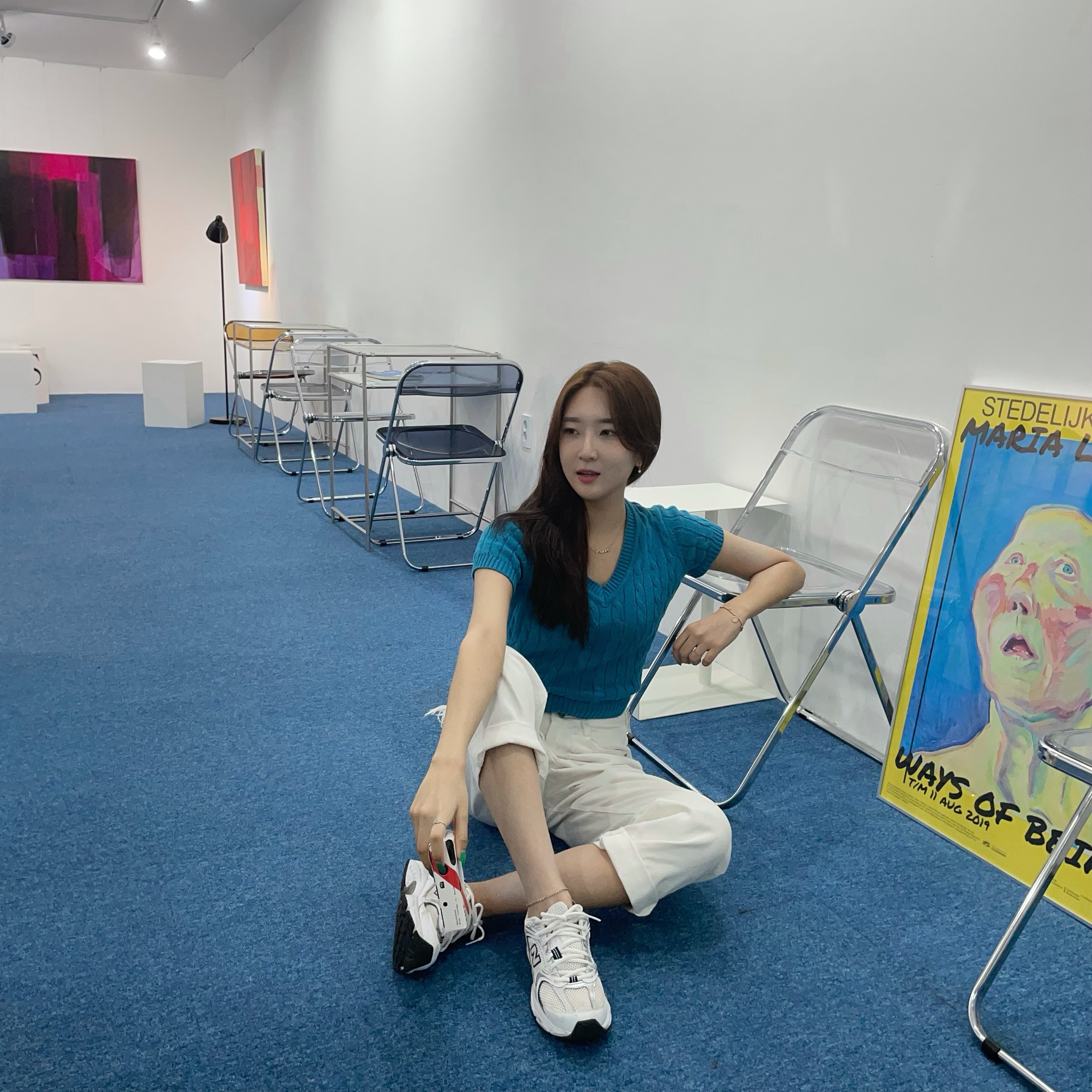 New Balance 530 White 착용 스타일 - 1