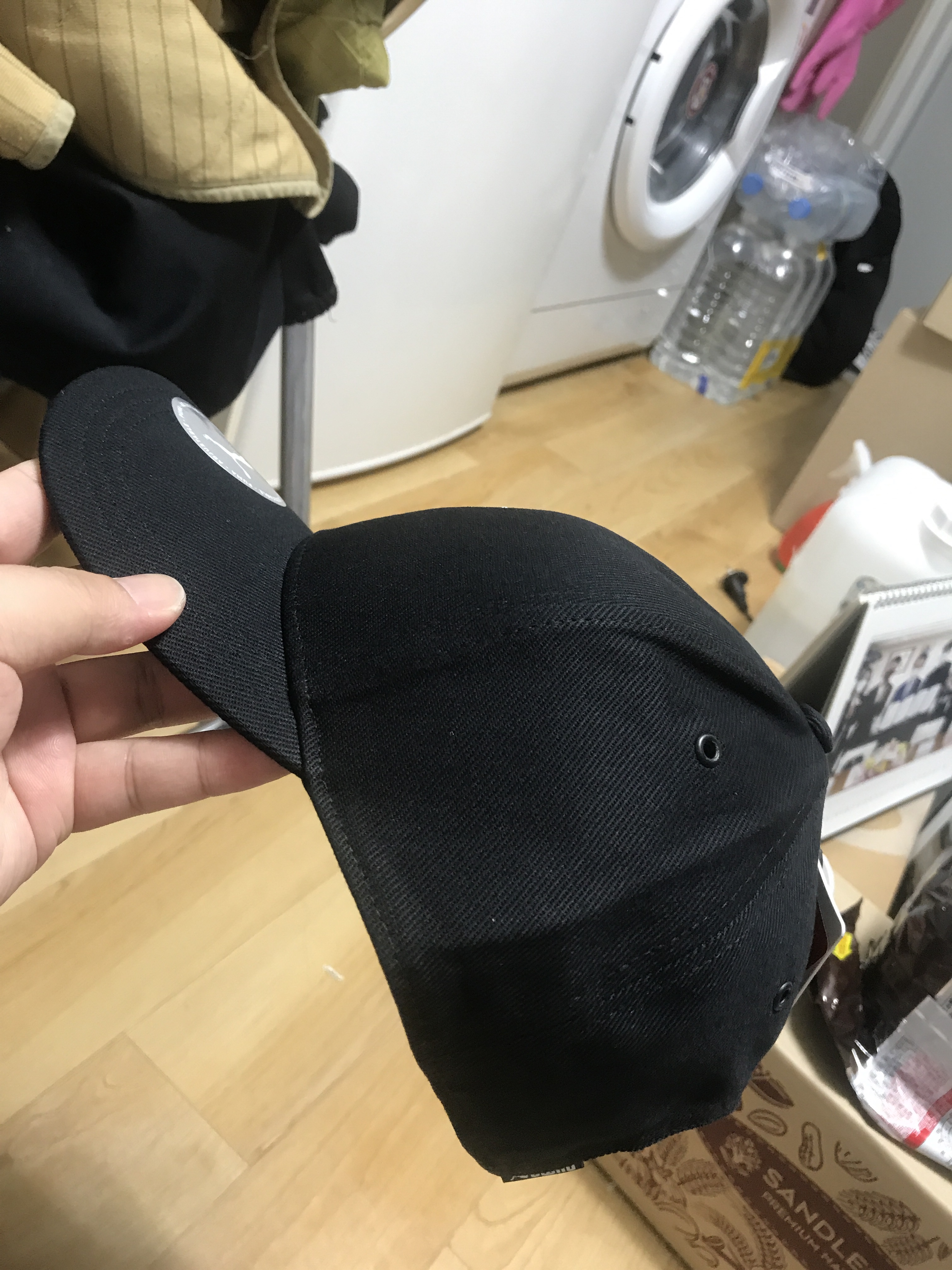 Puma x AMI Low Curve Cap Black 착용 스타일 - 3