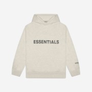 Essentials 3D Silicon Applique Pullover Hoodie Oatmeal/Oatmeal Heather/Light Heather Oatmeal 2020