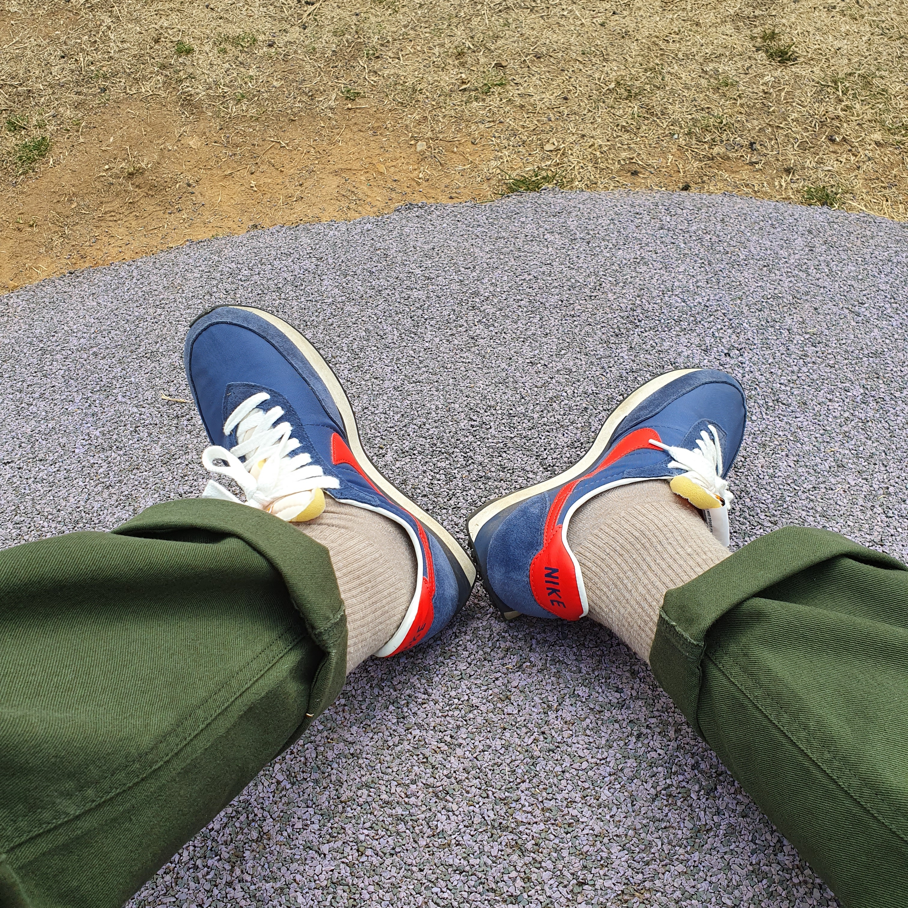 Nike Waffle Trainer 2 SP Midnight Navy 착용 스타일