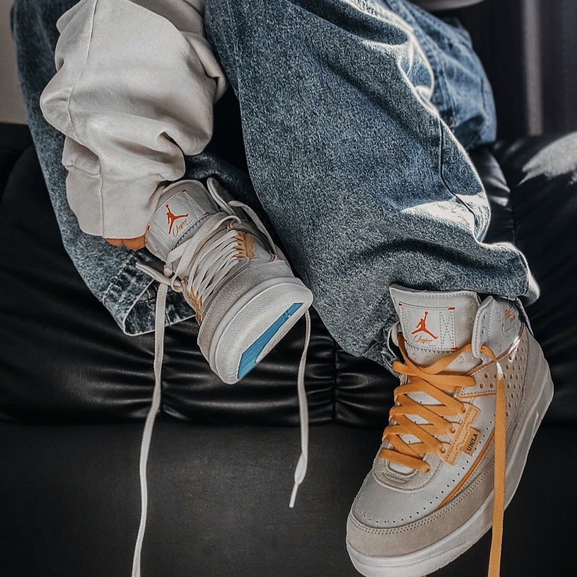Jordan 2 x Union Retro SP Rattan, Jordan 2 x Union Retro SP Grey Fog 착용 스타일