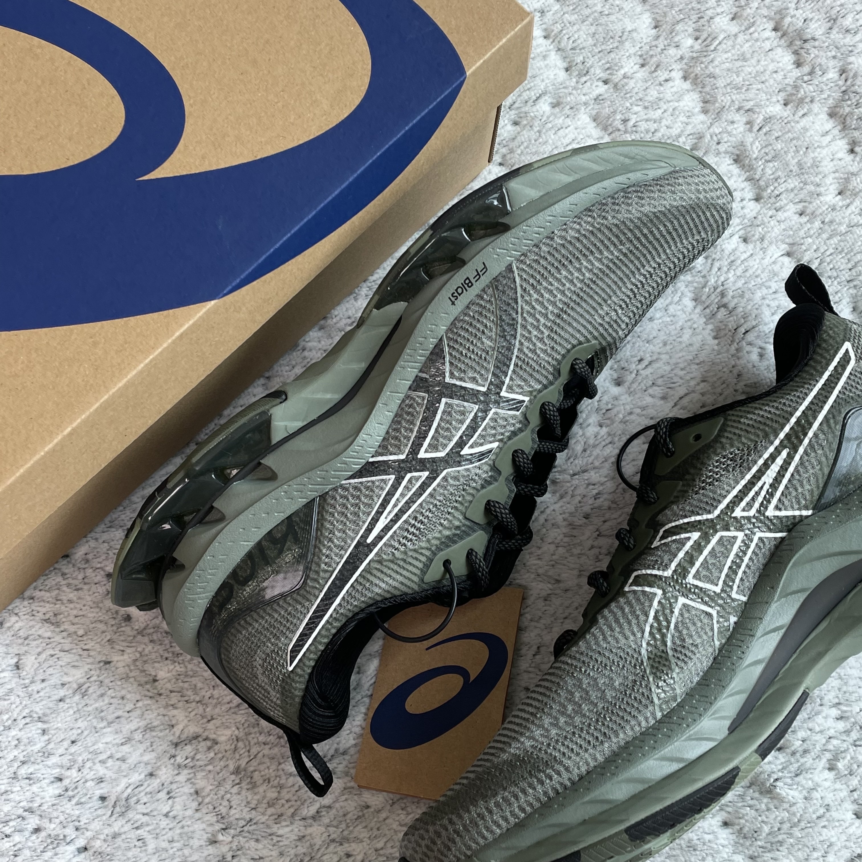 Asics Gel-Kinsei Blast LE Linchen Green White 착용 스타일 - 2