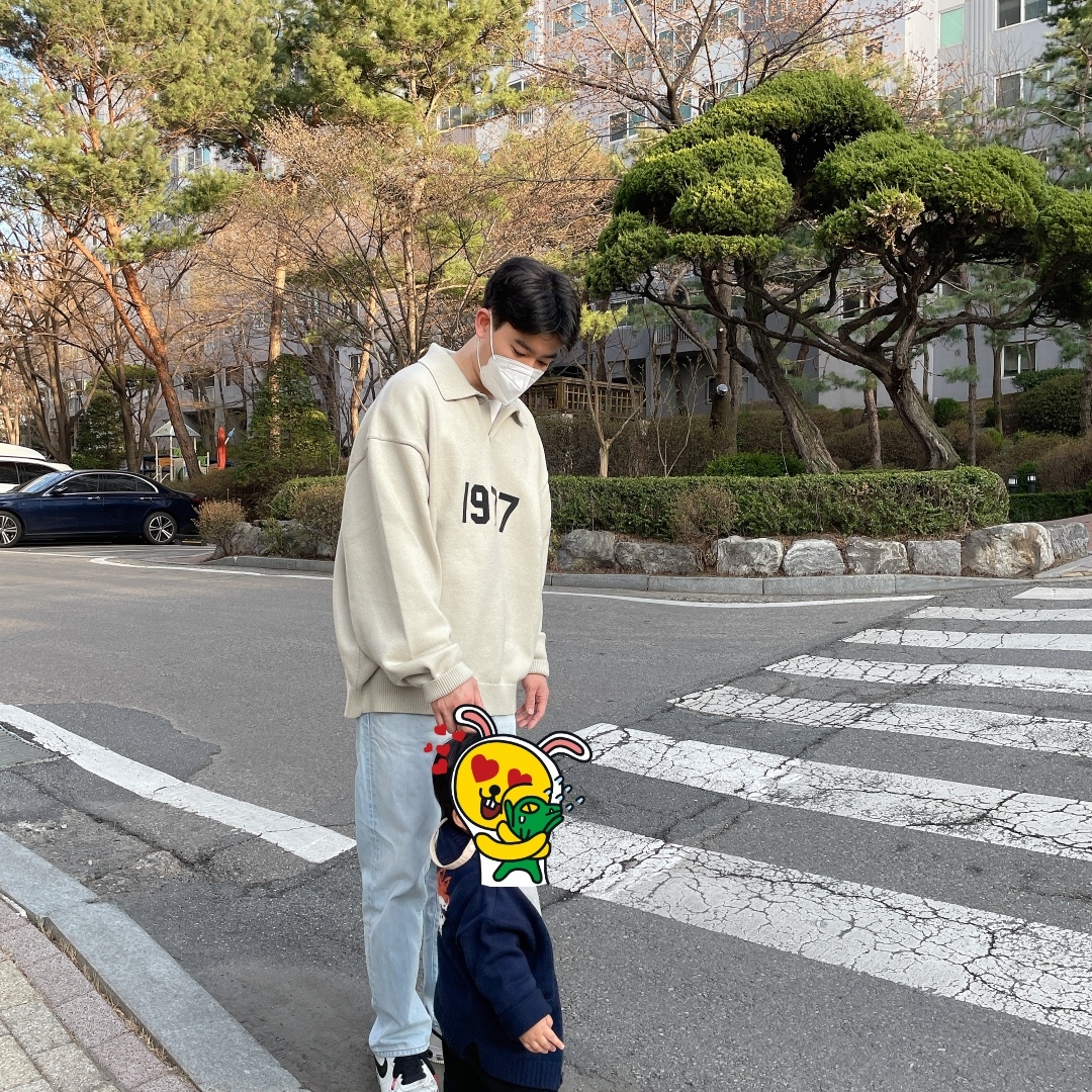 Nike x Peaceminusone Air Force 1 Low Para-Noise 2.0, Essentials 1977 Knit Long Sleeve Polo Wheat - 22SS 착용 스타일
