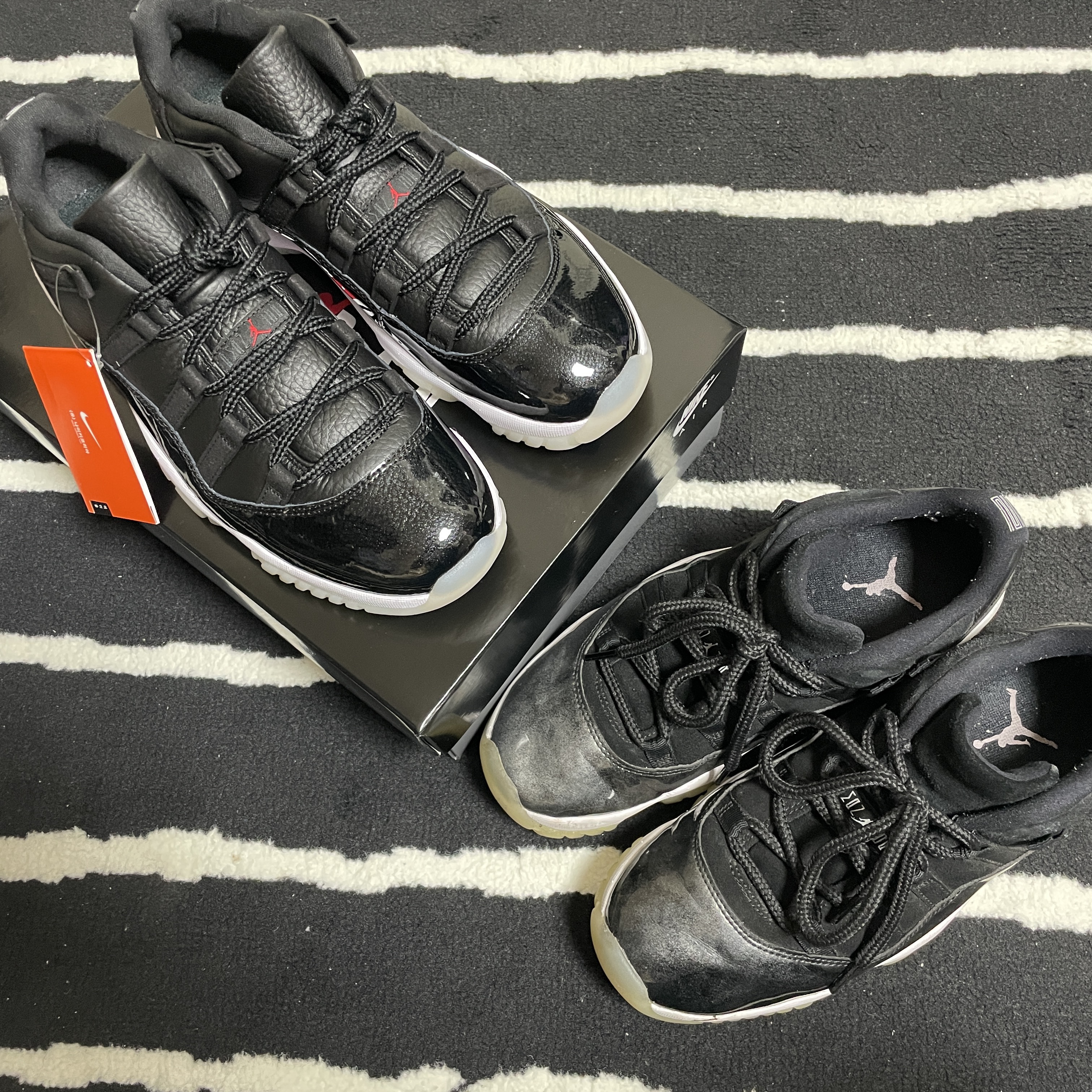 Jordan 11 Retro Low 72-10, Jordan 11 Retro Low Barons 착용 스타일 - 3
