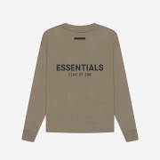 Essentials Long Sleeve T-Shirt Taupe - 21SS