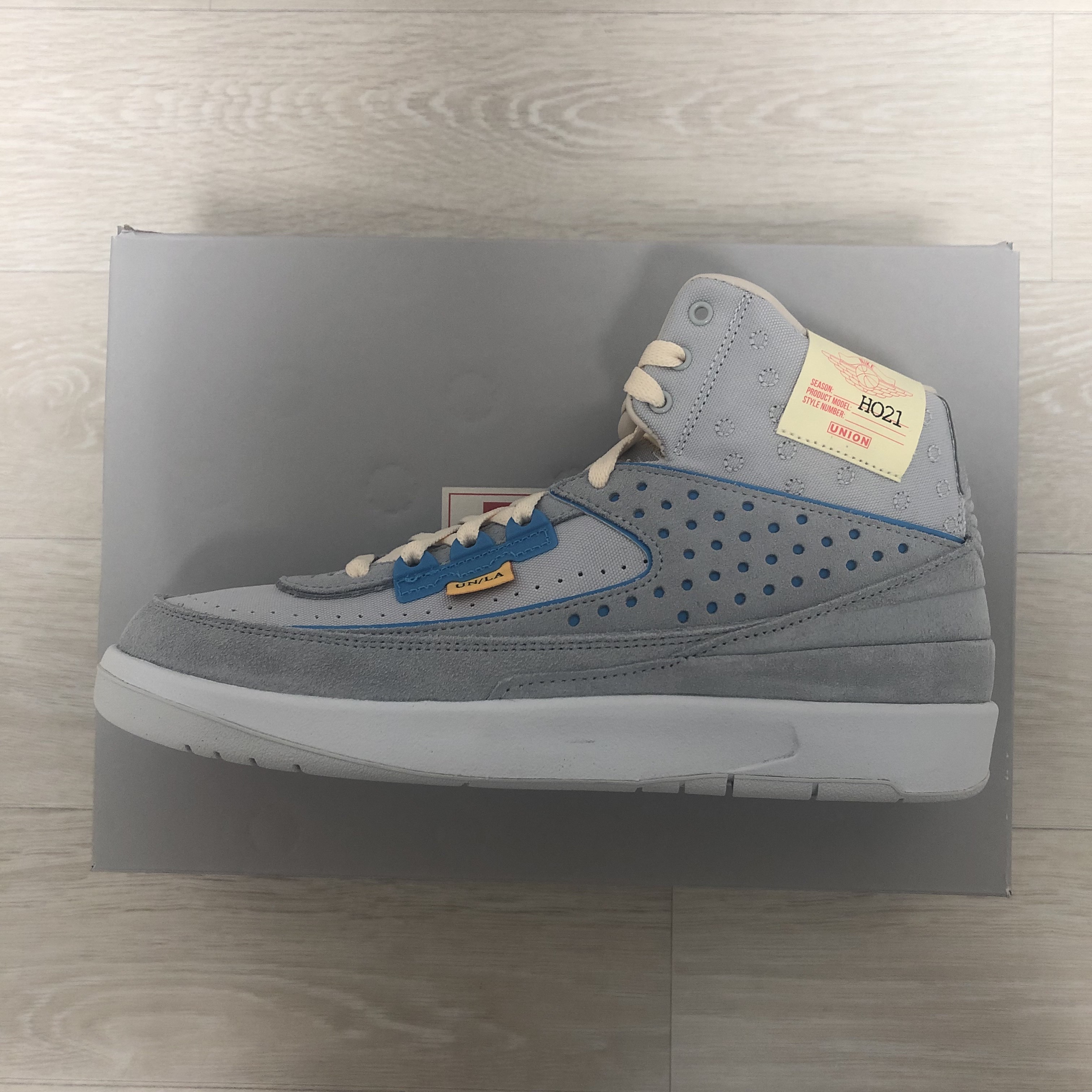 Jordan 2 x Union Retro SP Grey Fog 착용 스타일 - 1