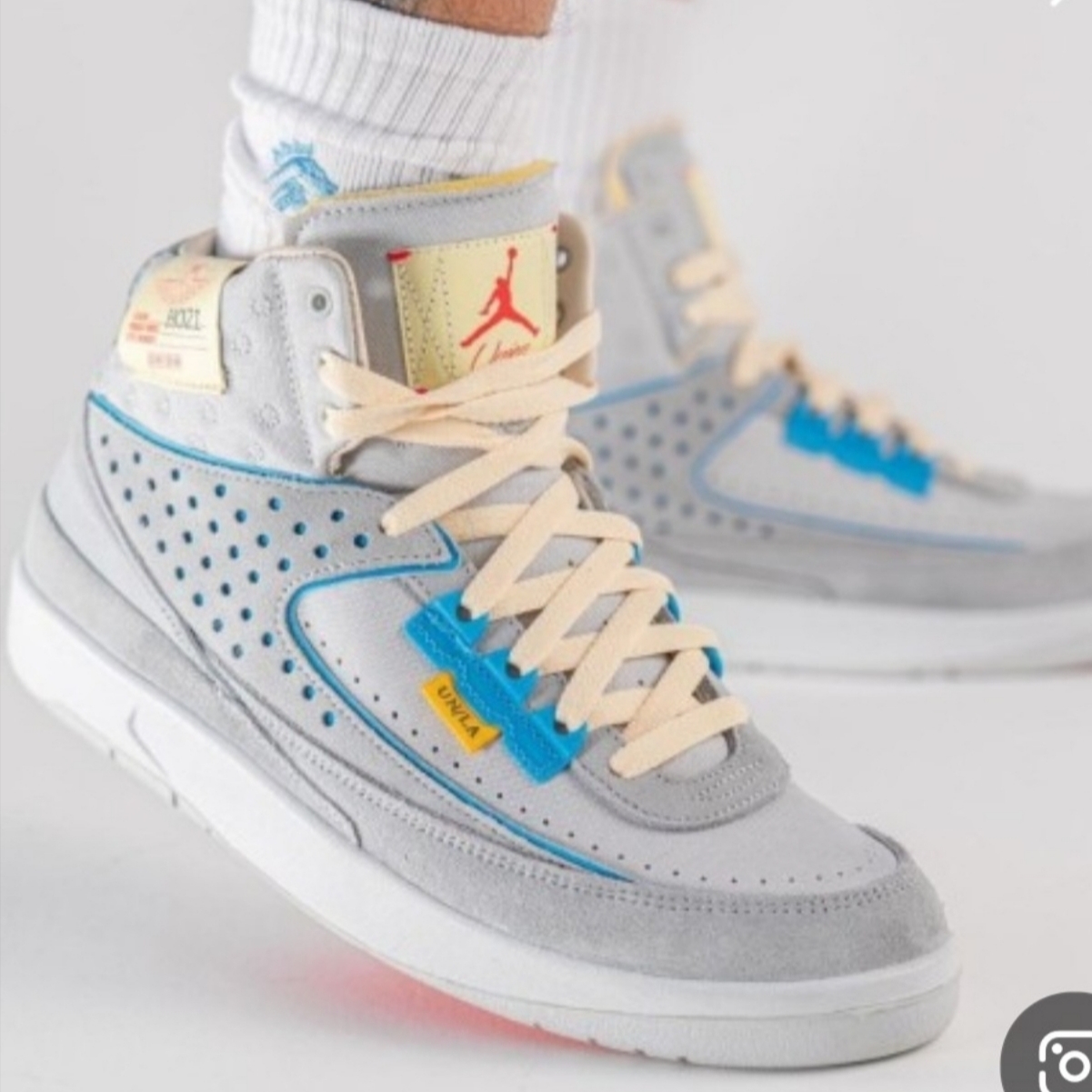 Jordan 2 x Union Retro SP Grey Fog 착용 스타일