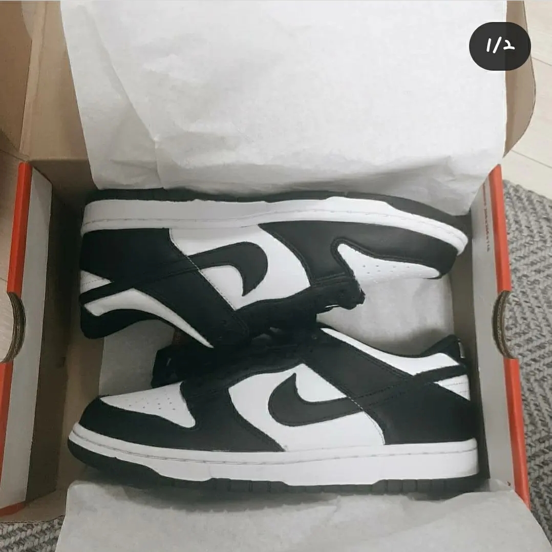 Nike Dunk Low Retro Black 착용 스타일 - 1