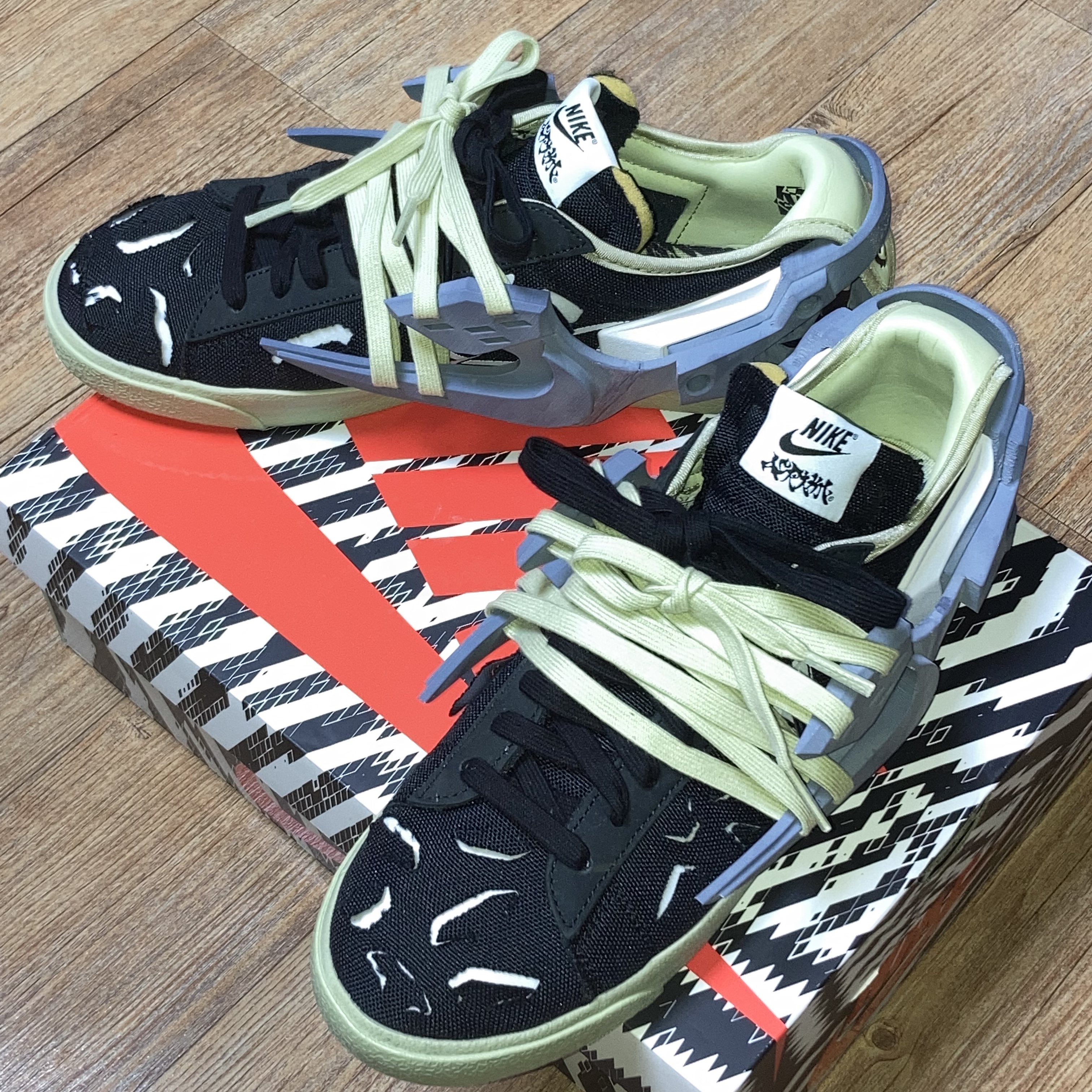 Nike x Acronym Blazer Low Black 착용 스타일