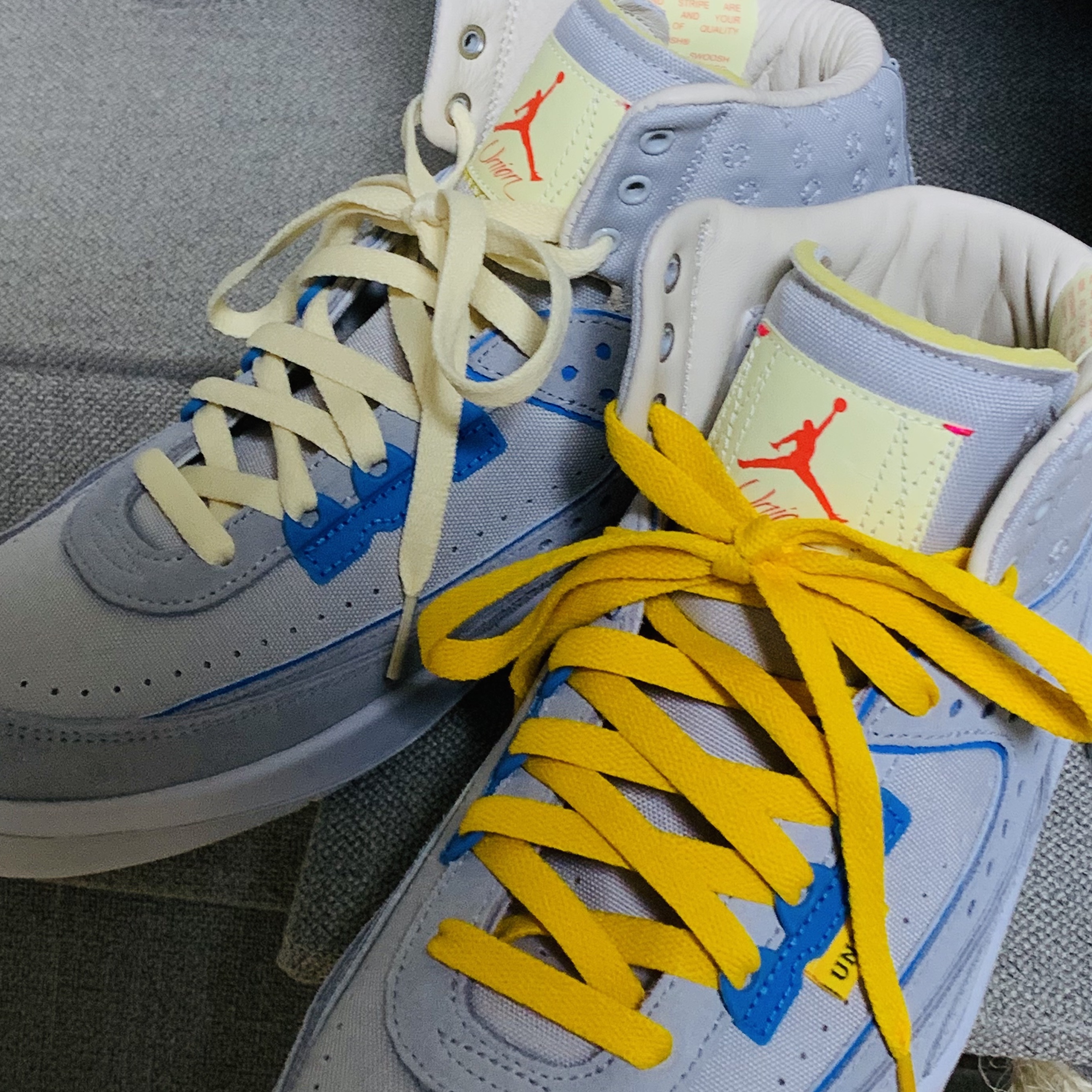 Jordan 2 x Union Retro SP Grey Fog 착용 스타일 - 3