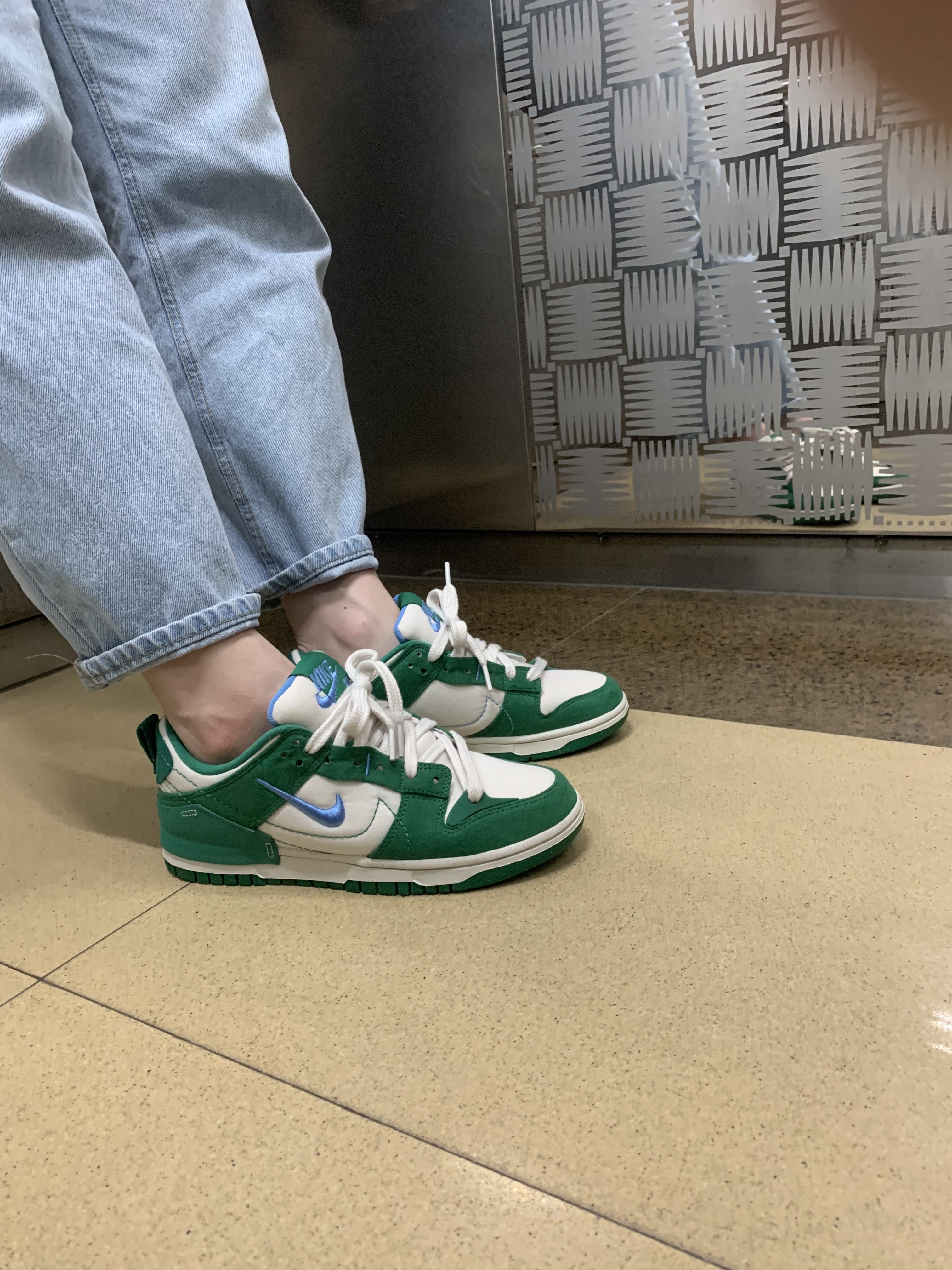 (W) Nike Dunk Low Disrupt 2 Phantom University Blue 착용 스타일
