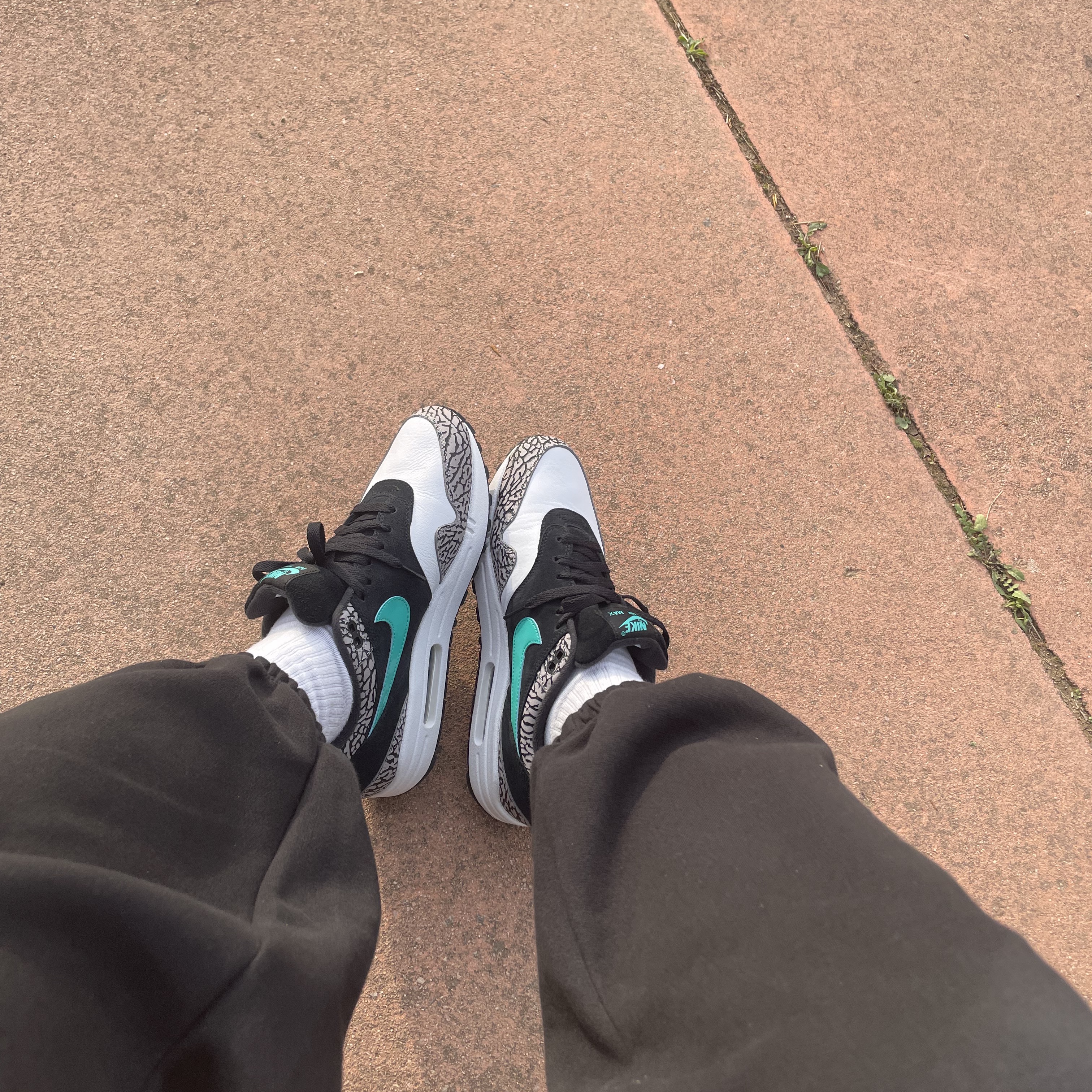 NIke x Atmos Air Max 1 Elephant 2017 착용 스타일