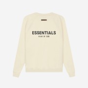 Essentials Pull-Over Crewneck Sweatshirt Cream - 21SS