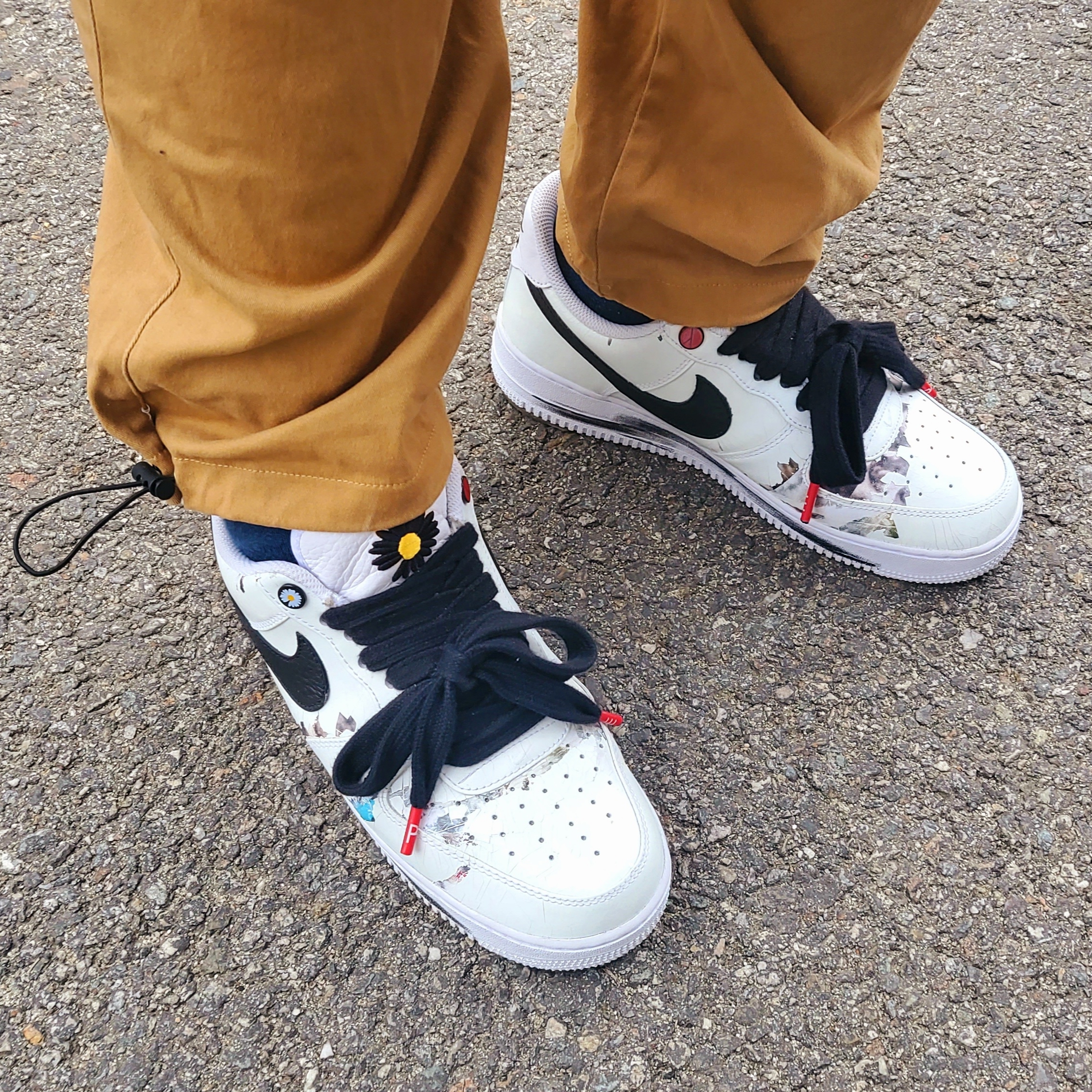 Nike x Peaceminusone Air Force 1 Low Para-Noise 2.0 착용 스타일 - 3