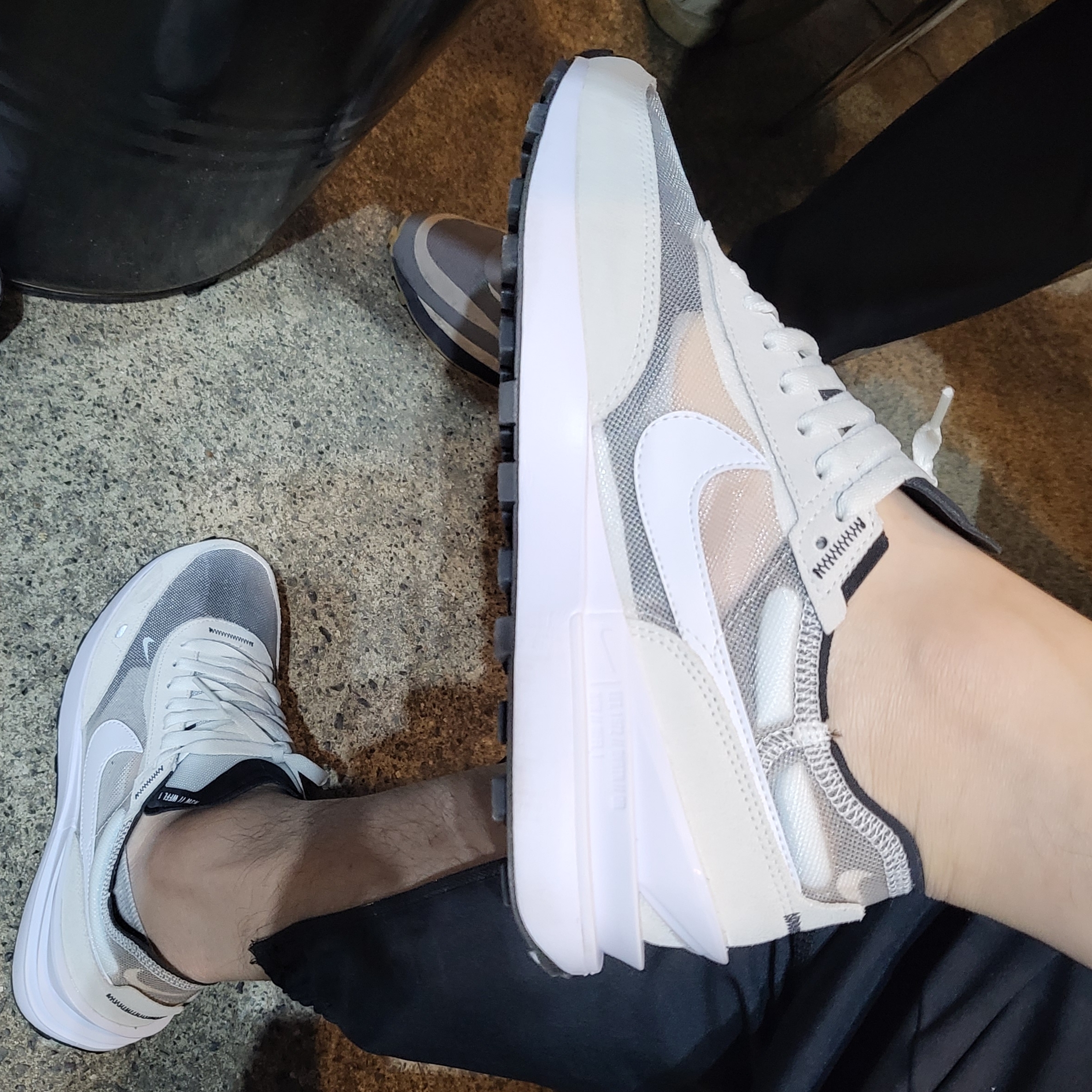 Nike Waffle One Infinite Lilac 착용 스타일