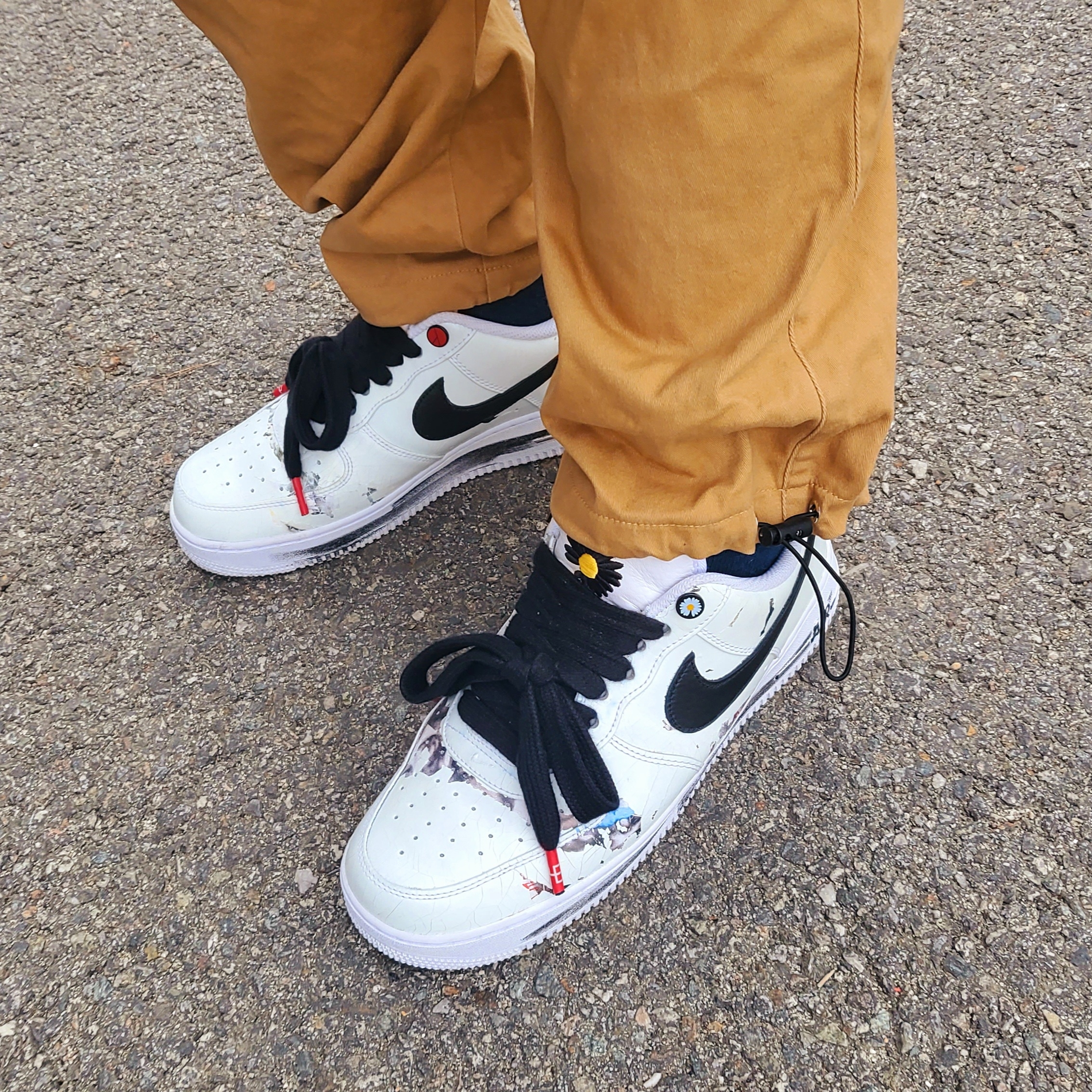 Nike x Peaceminusone Air Force 1 Low Para-Noise 2.0 착용 스타일 - 2