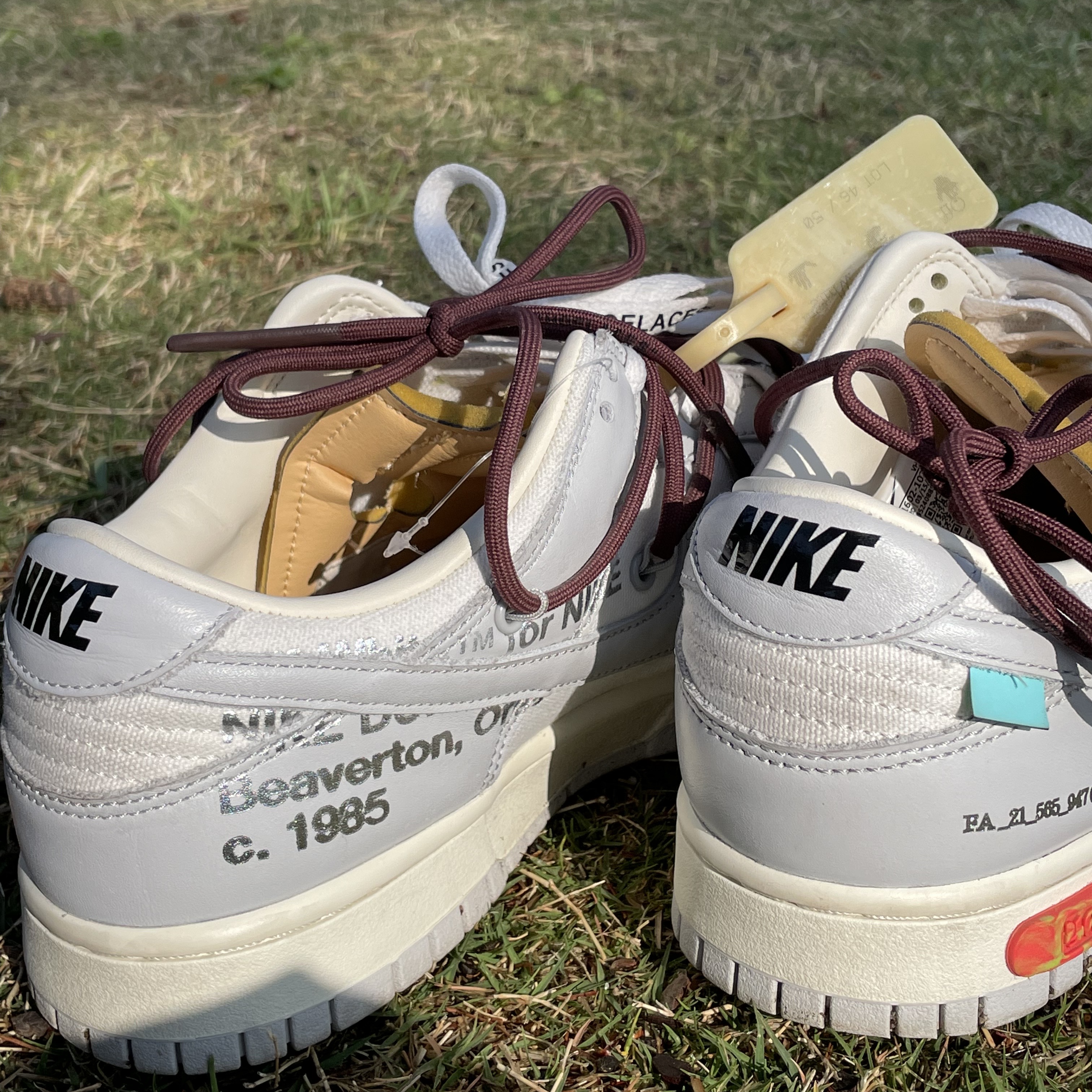 Nike x Off-White Dunk Low The 50 - Lot 46 착용 스타일