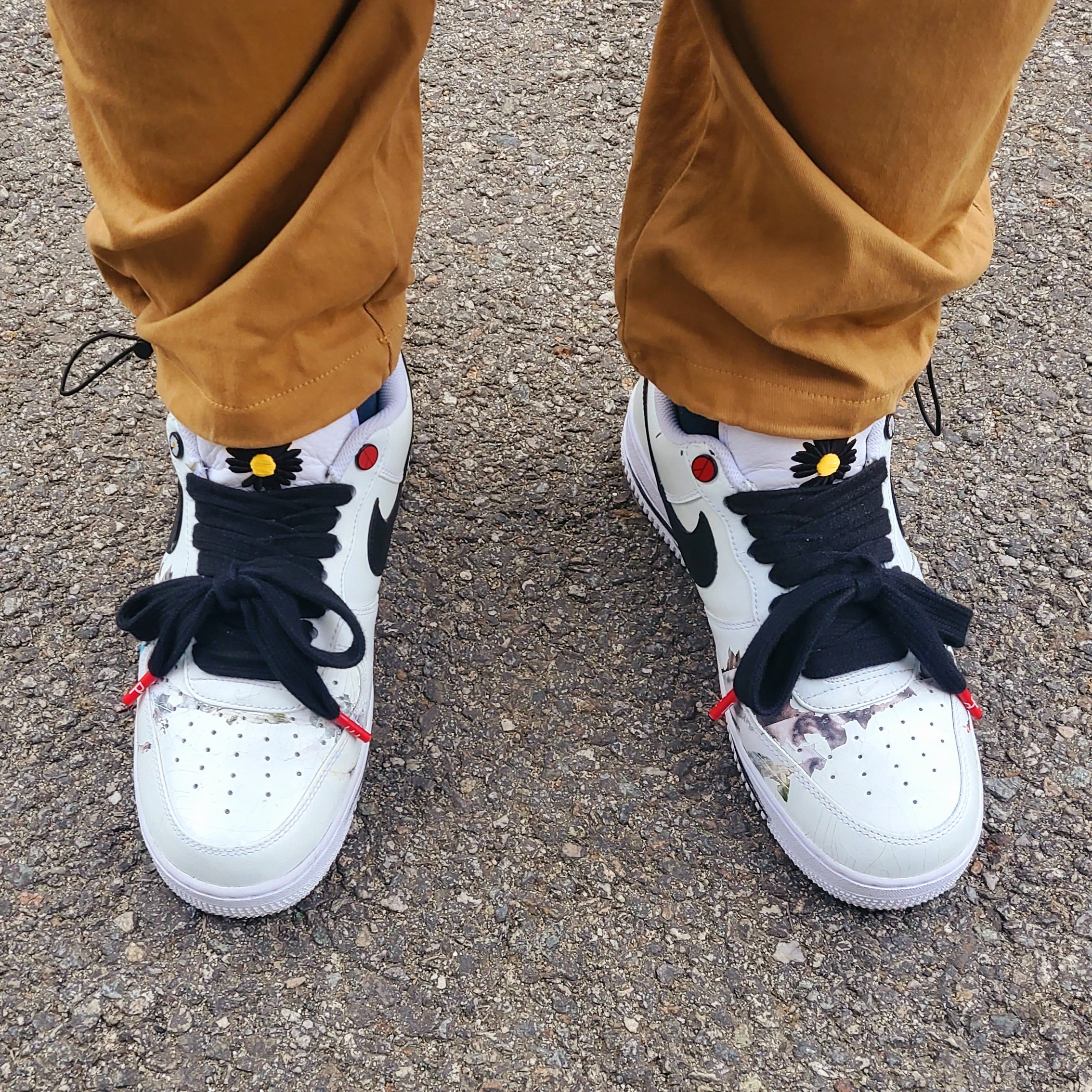 Nike x Peaceminusone Air Force 1 Low Para-Noise 2.0 착용 스타일 - 4