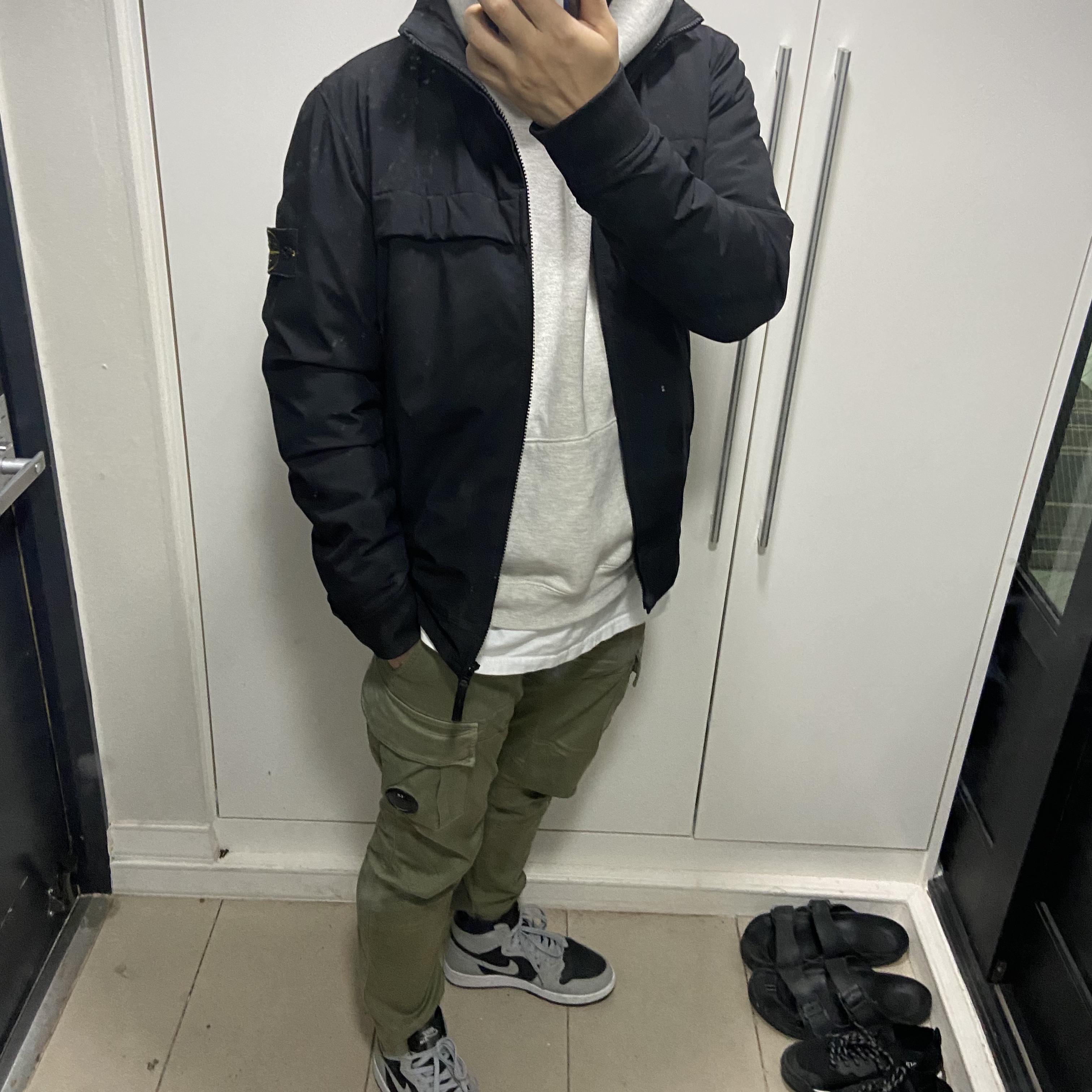 Jordan 1 Retro High OG Shadow 2.0, Essentials Pull-Over Hoodie Oatmeal - 21SS 착용 스타일