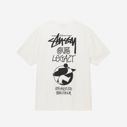 스투시 x 아워레가시 서프맨 2 피그먼트 다이드 티셔츠 내츄럴