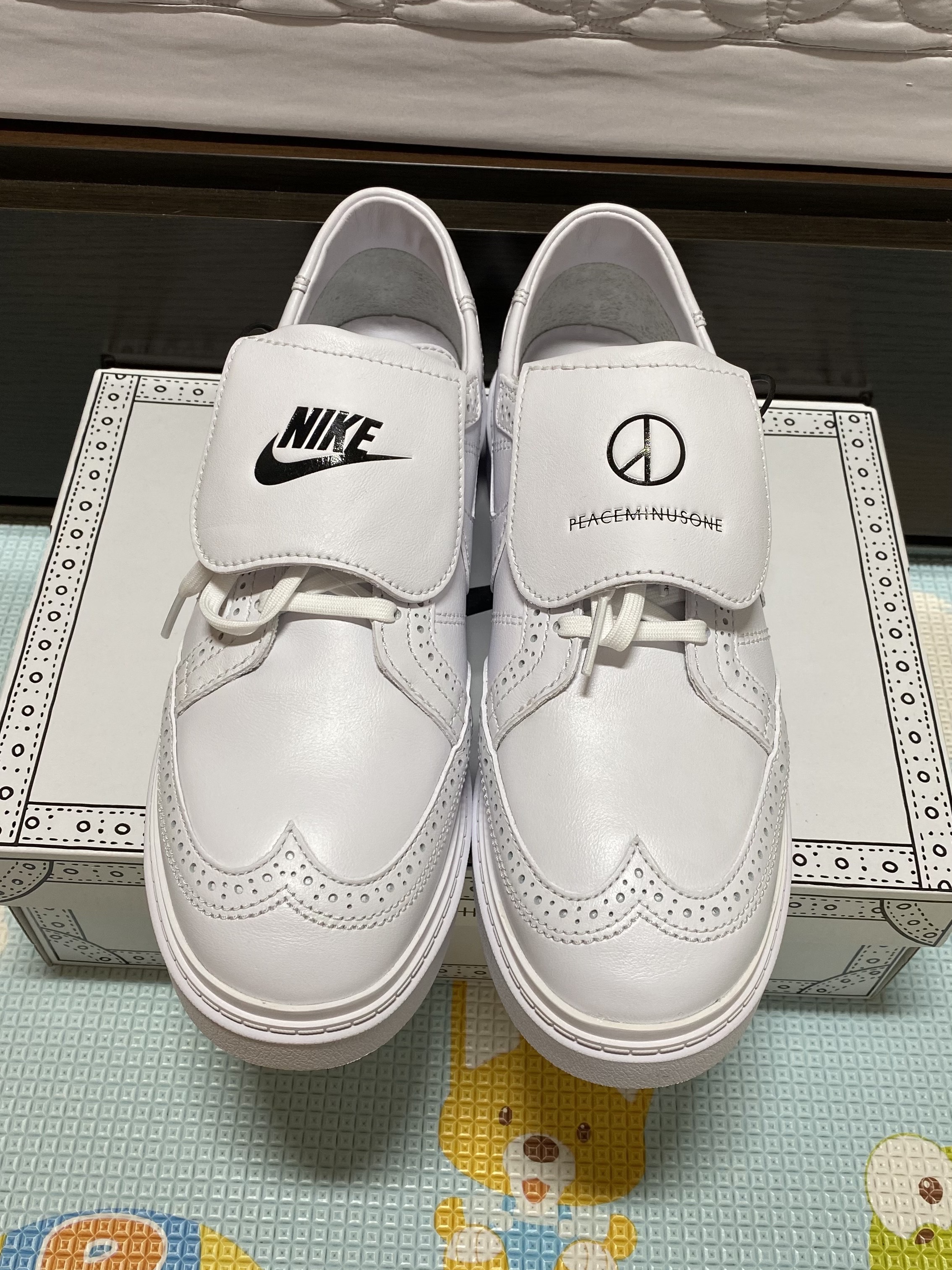 Nike x Peaceminusone Kwondo1 White 착용 스타일 - 1