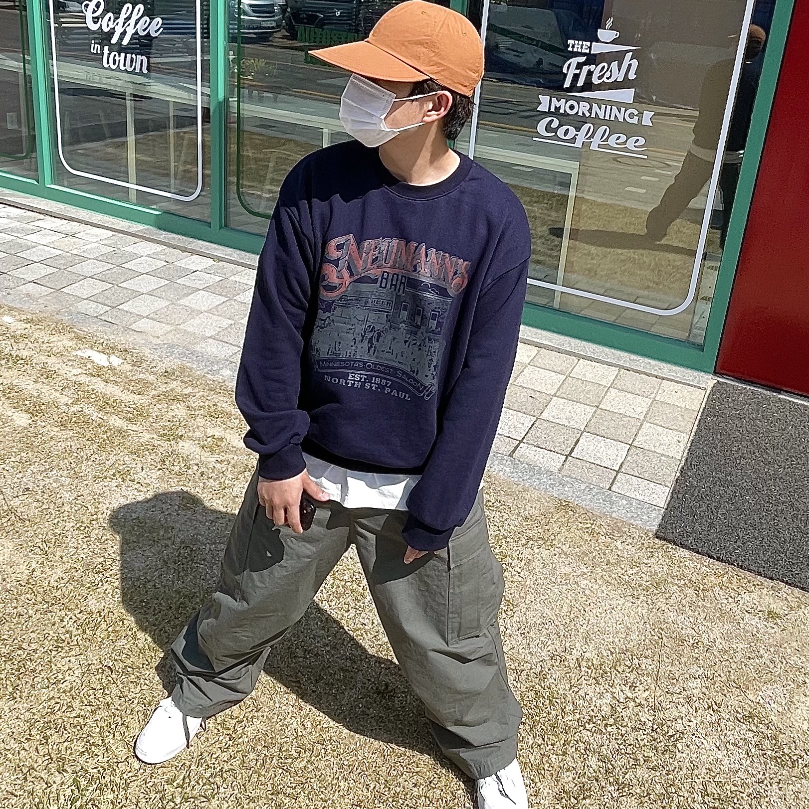 Nike Air Force 1 '07 Low White 착용 스타일 - 4