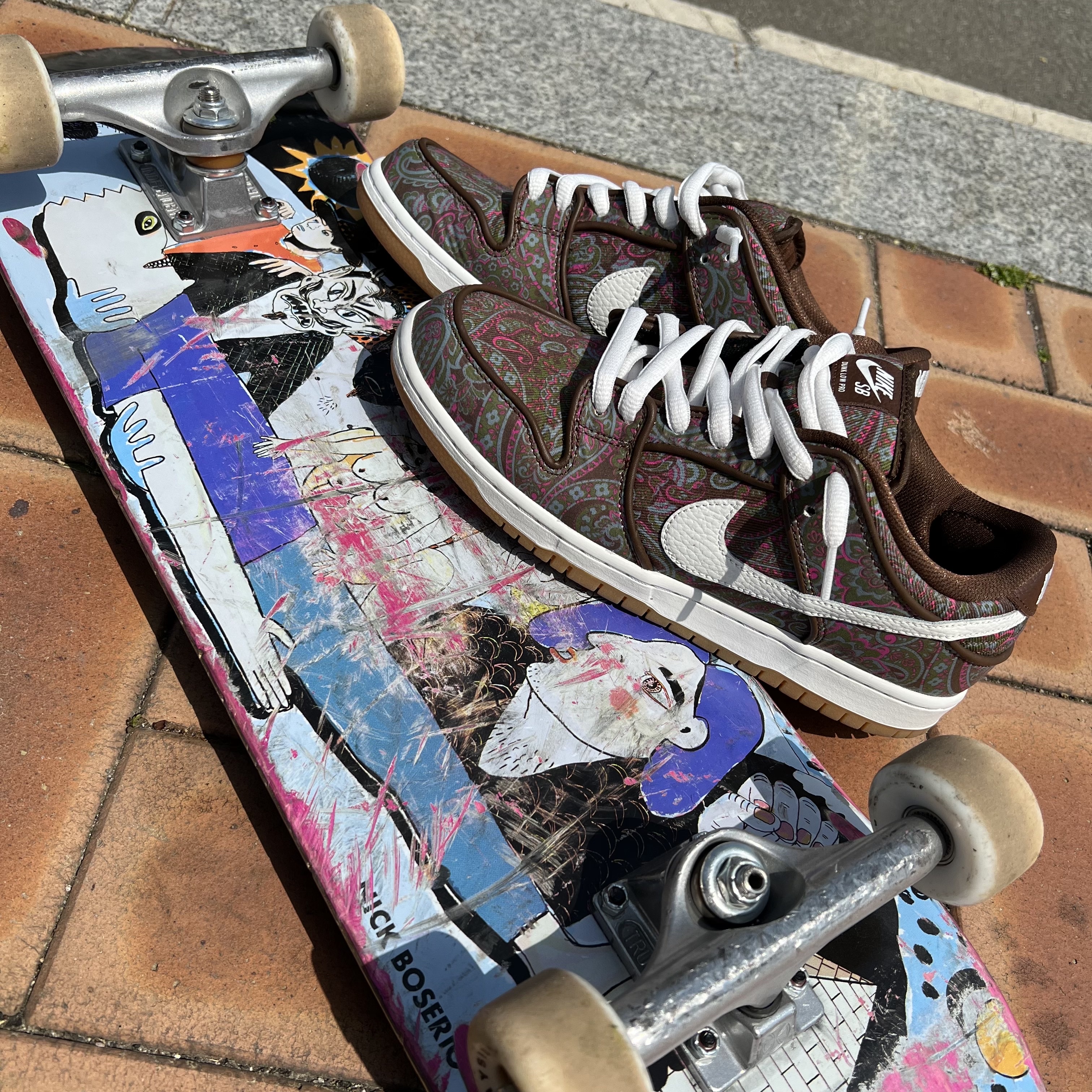 Nike SB Dunk Low Pro Premium Paisley 착용 스타일 - 1