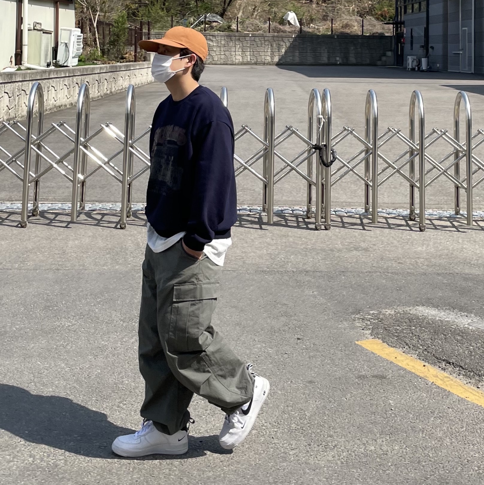 Nike Air Force 1 '07 Low White 착용 스타일 - 3