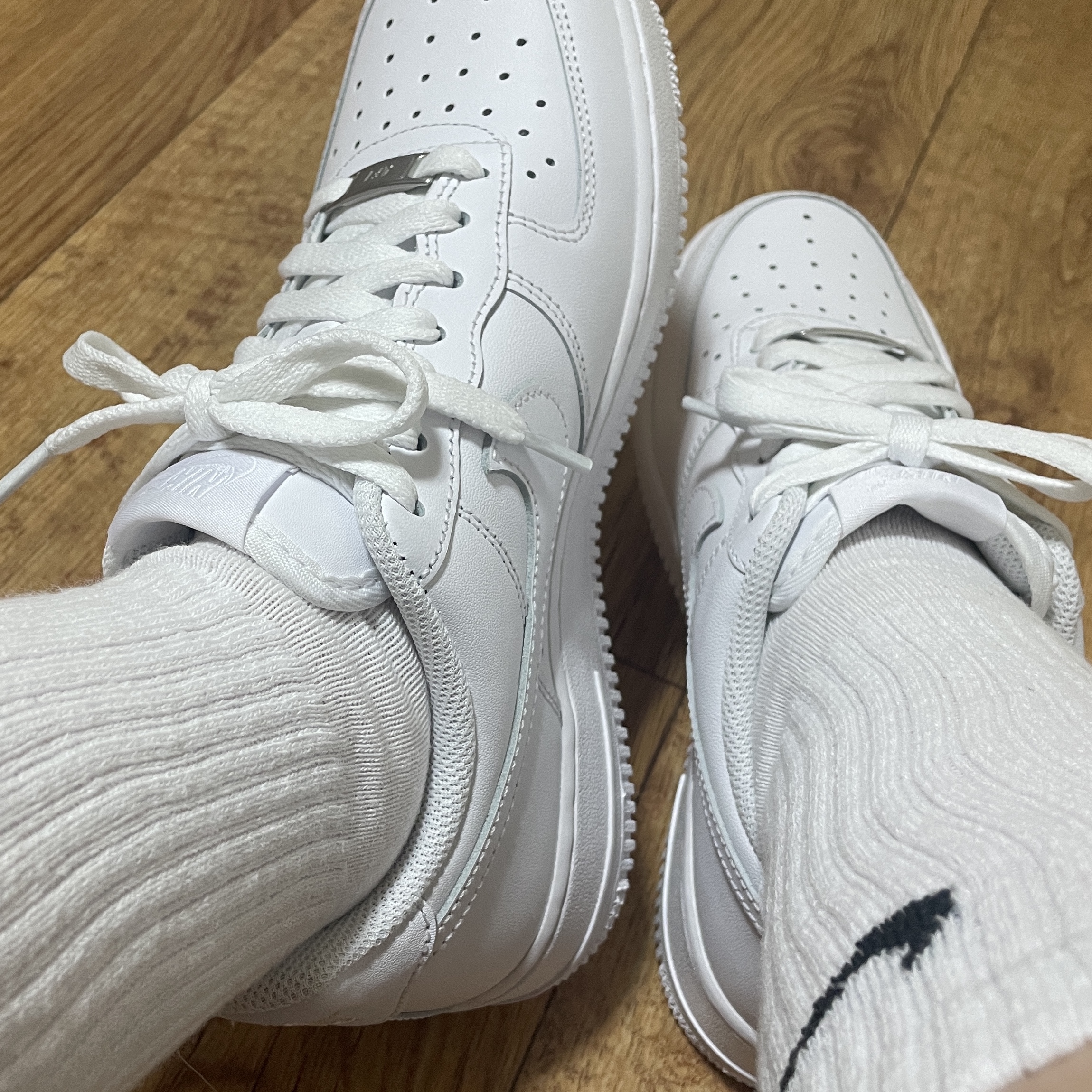 (W) Nike Air Force 1 '07 Low White 착용 스타일