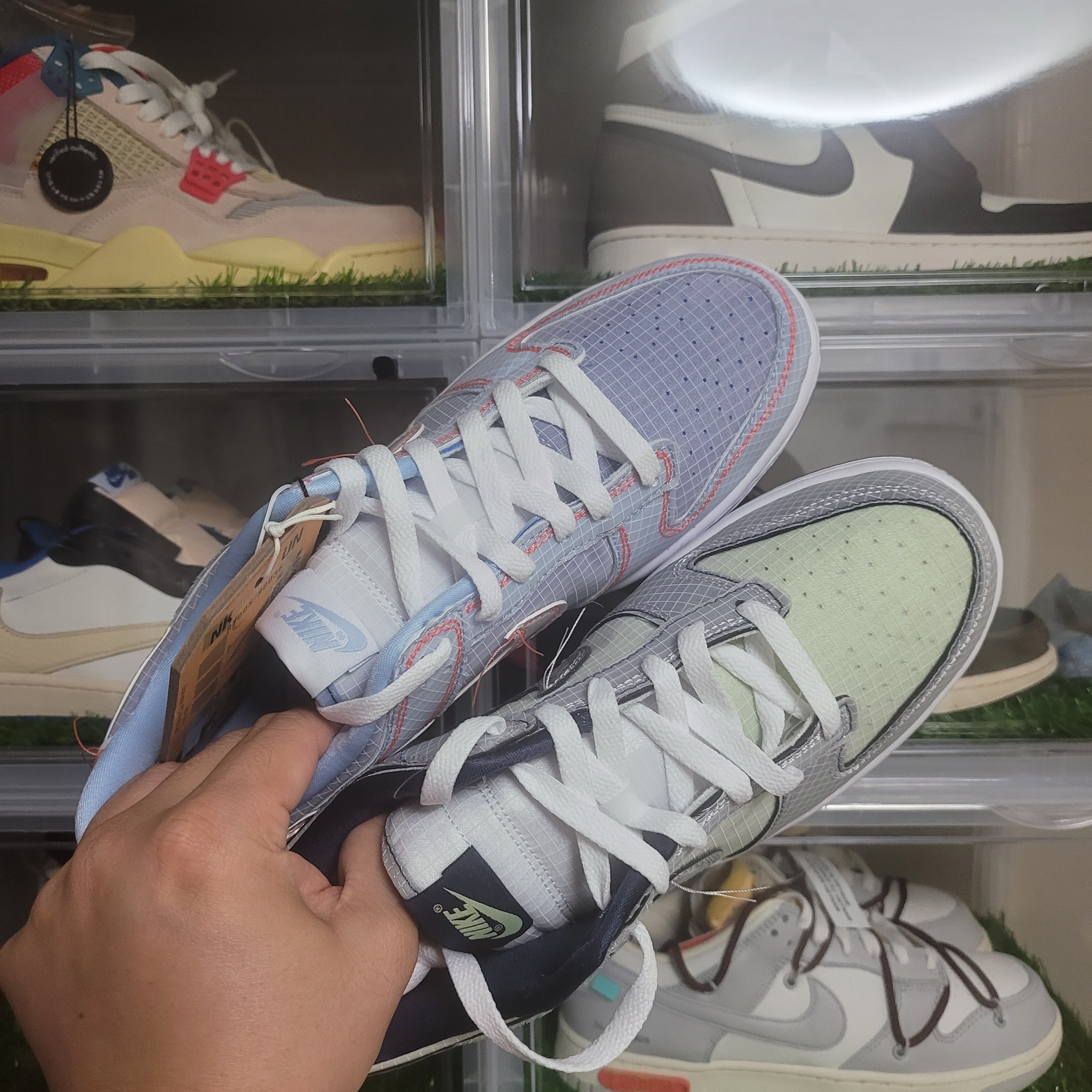Nike x Union Dunk Low Passport Pack Argon, Nike x Union Dunk Low Passport Pack Pistachio 착용 스타일 - 4