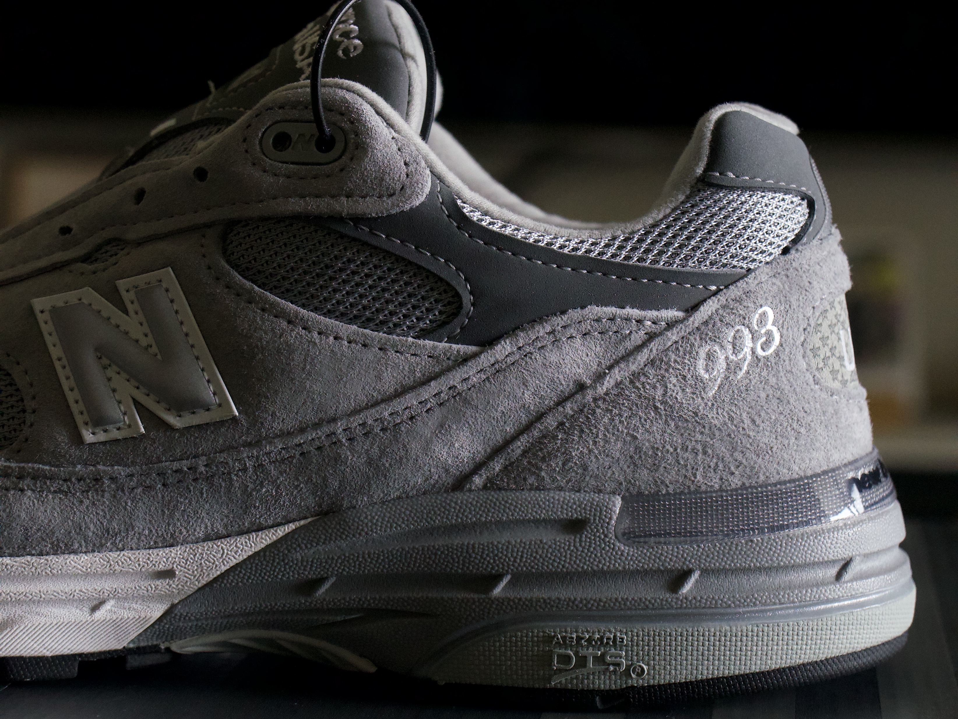 New Balance 993 Made in USA Grey - D Standard 착용 스타일 - 2
