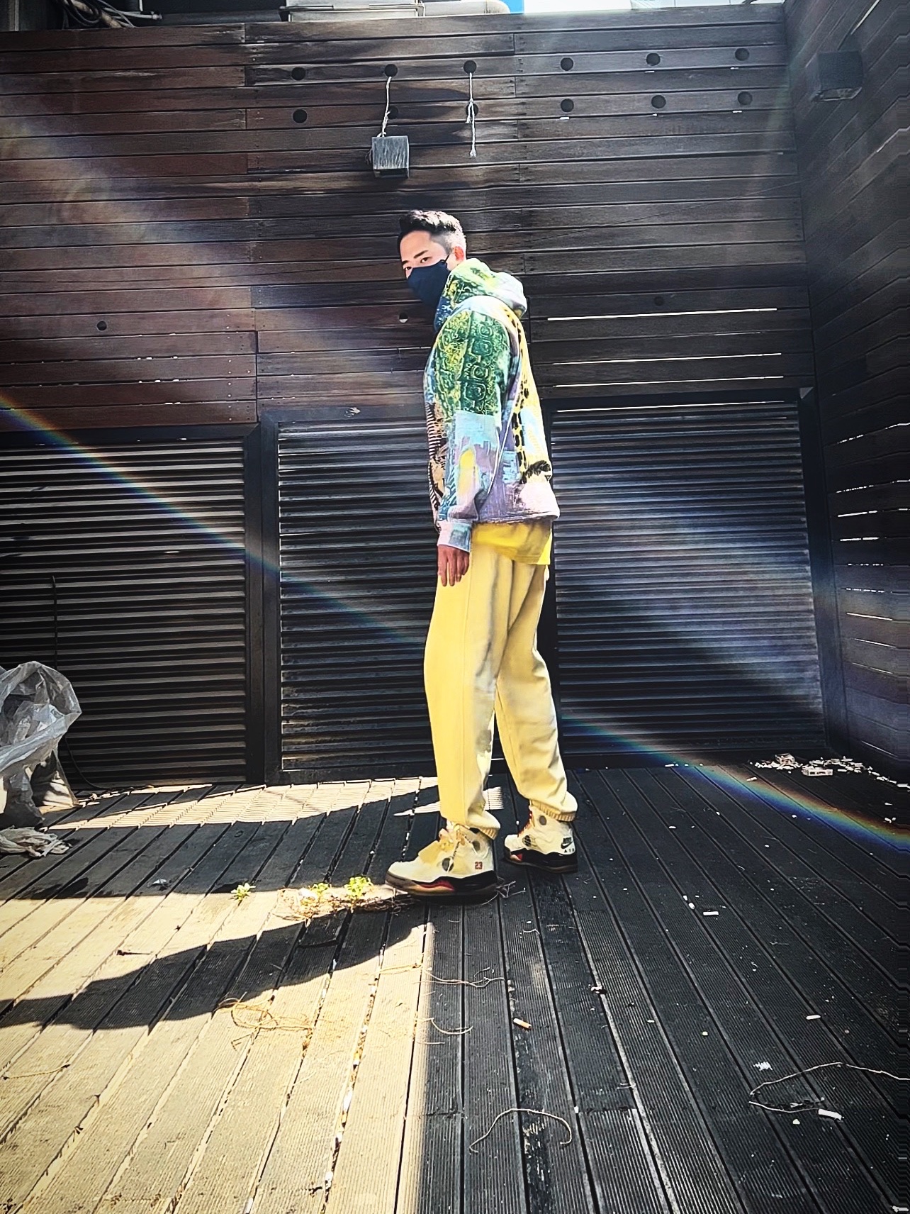 Supreme Bleed Logo S/S Top White - 20FW, Supreme Miles Davis Hooded SweatShirt Blue - 20SS 착용 스타일 - 4