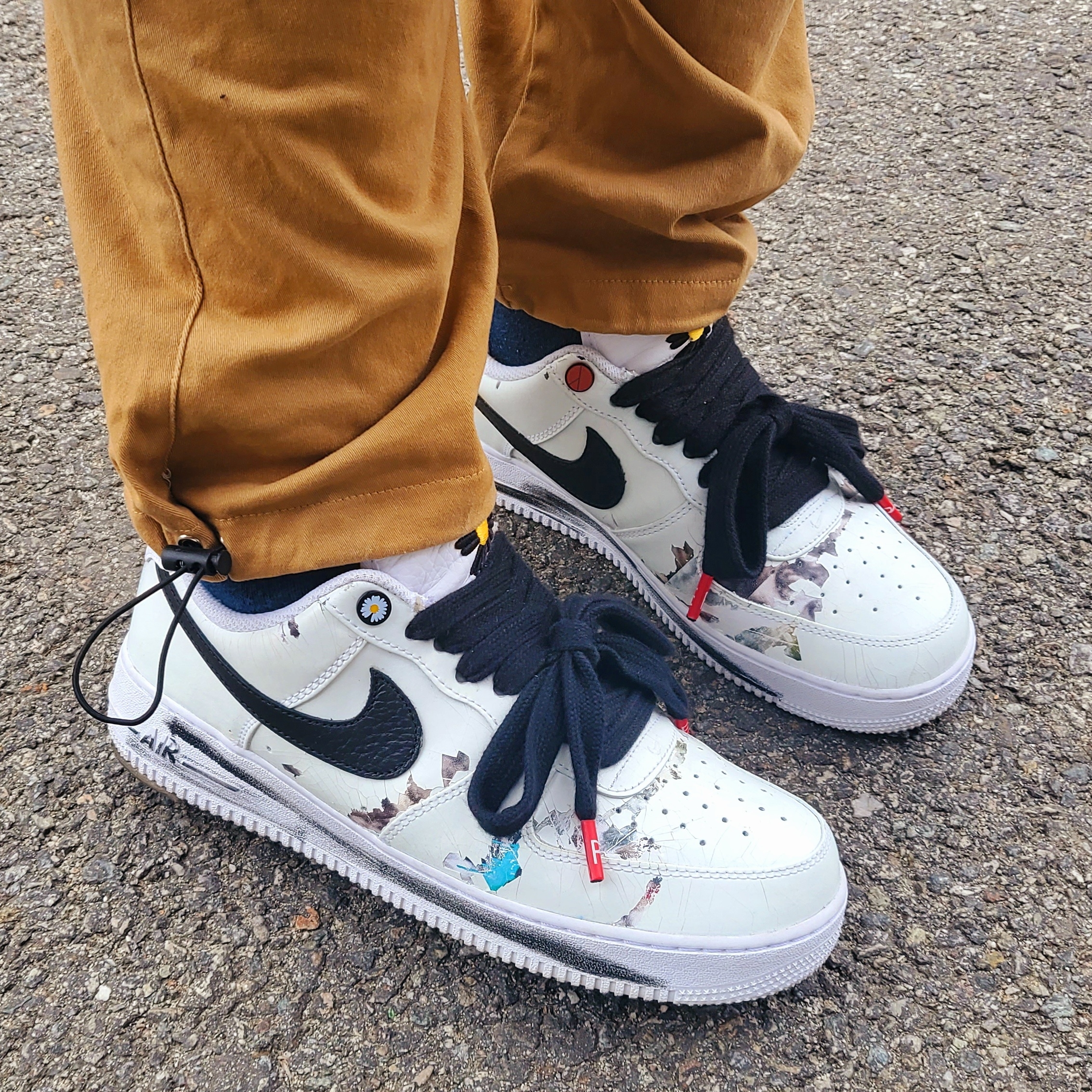 Nike x Peaceminusone Air Force 1 Low Para-Noise 2.0 착용 스타일 - 1