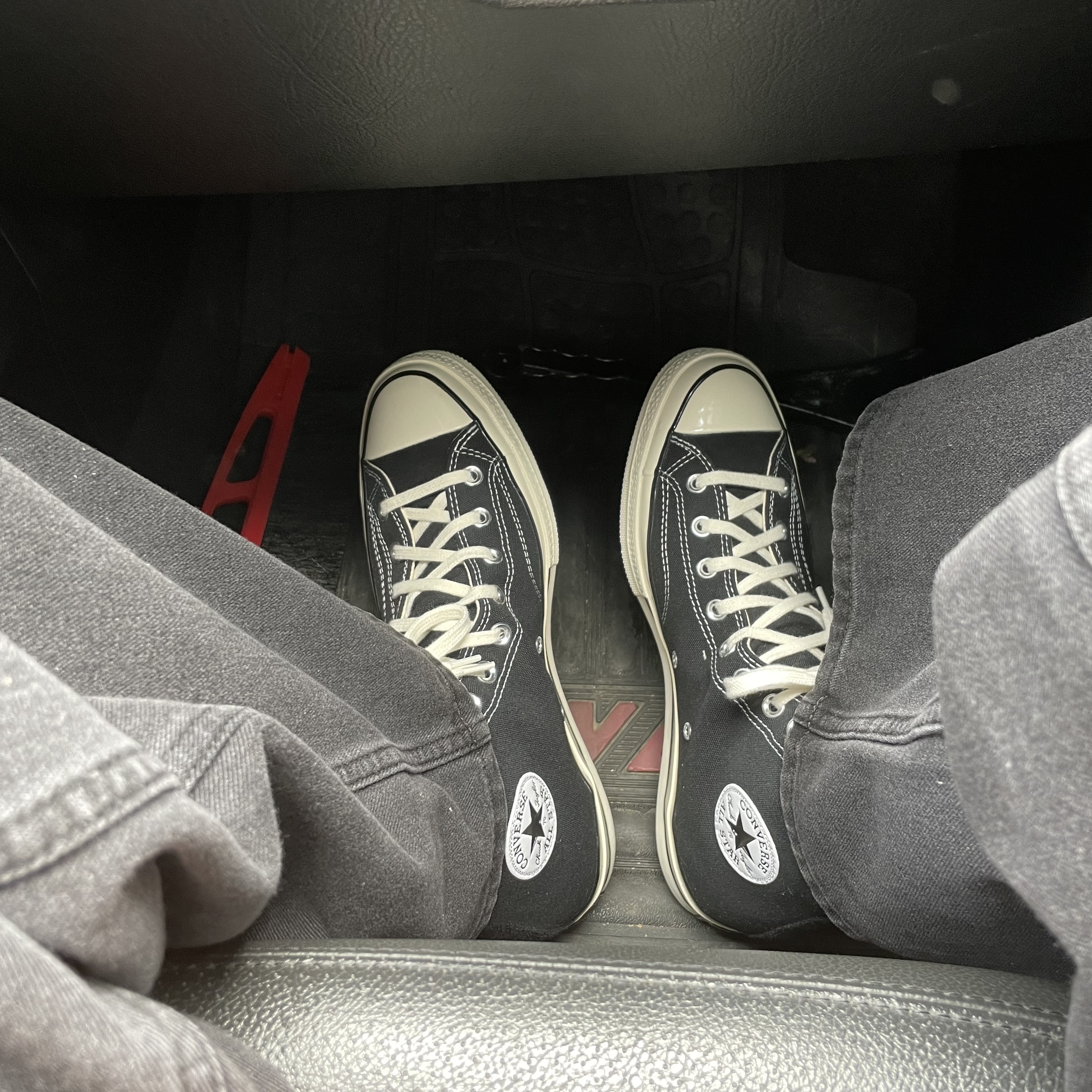 Converse Chuck 70 Hi Black 착용 스타일 - 1