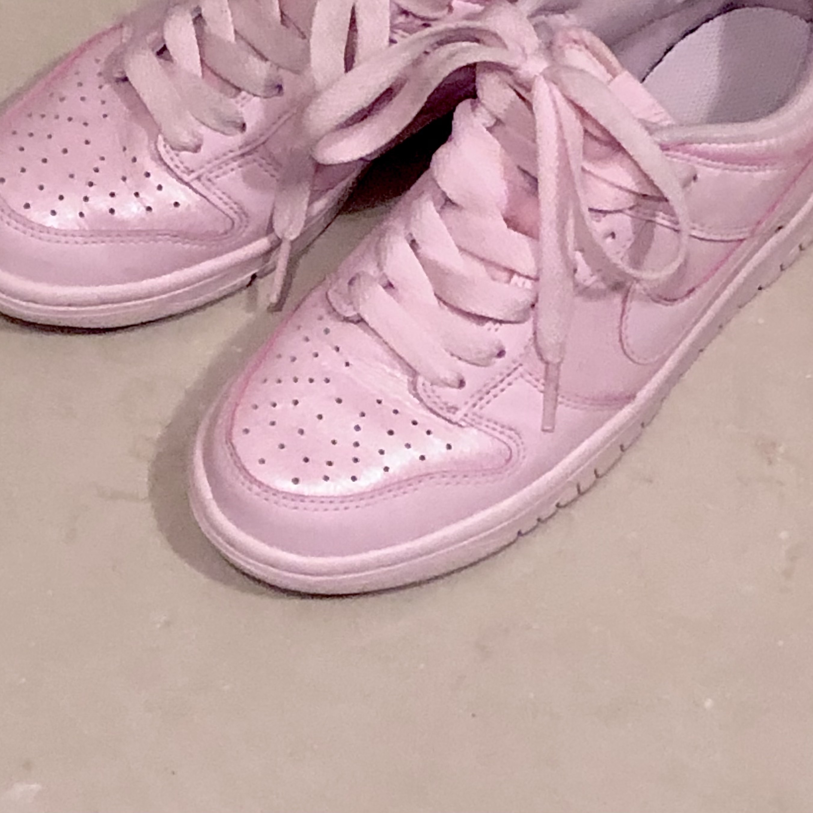(GS) Nike Dunk Low SE Prism Pink 착용 스타일