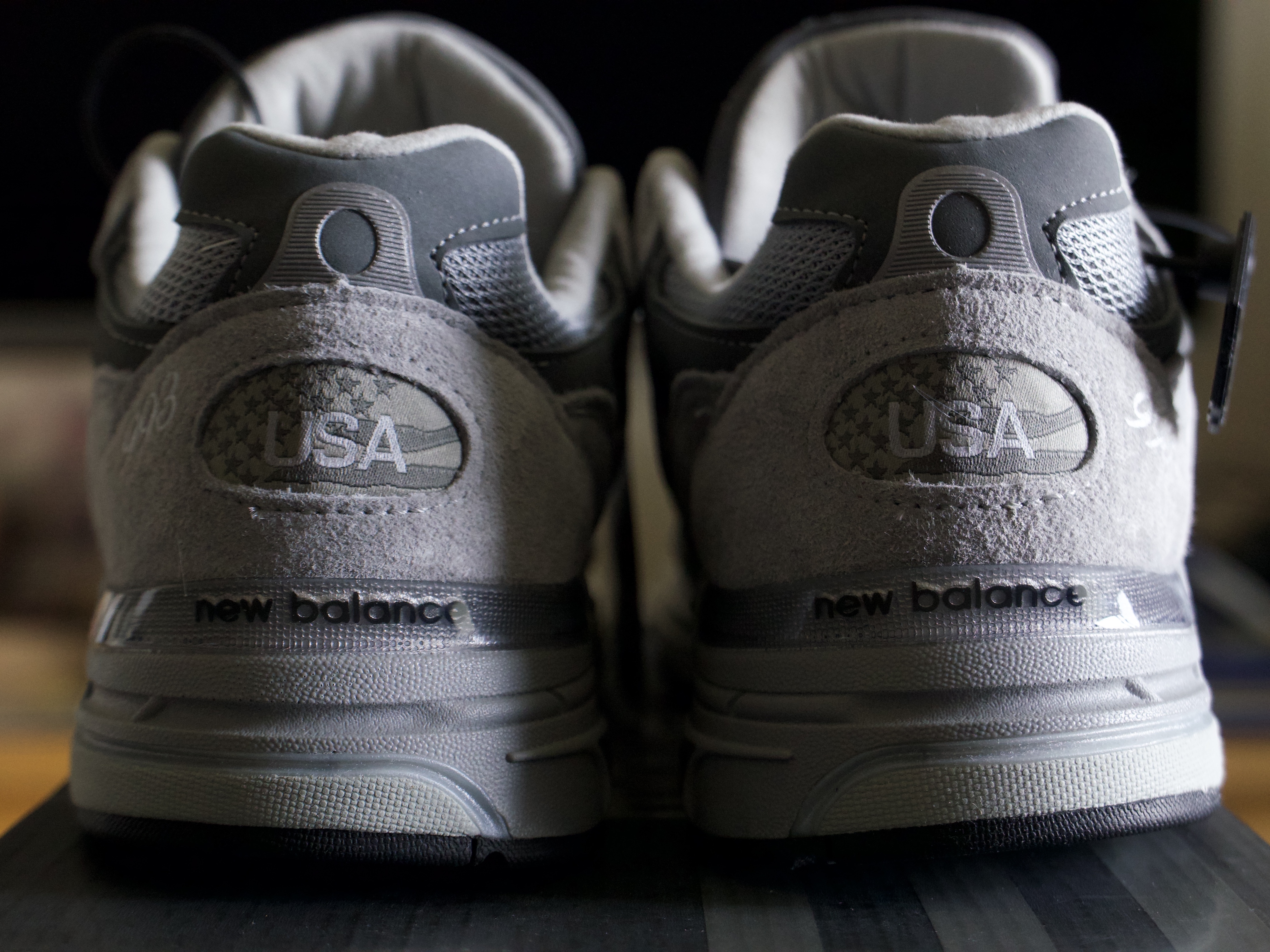 New Balance 993 Made in USA Grey - D Standard 착용 스타일 - 4